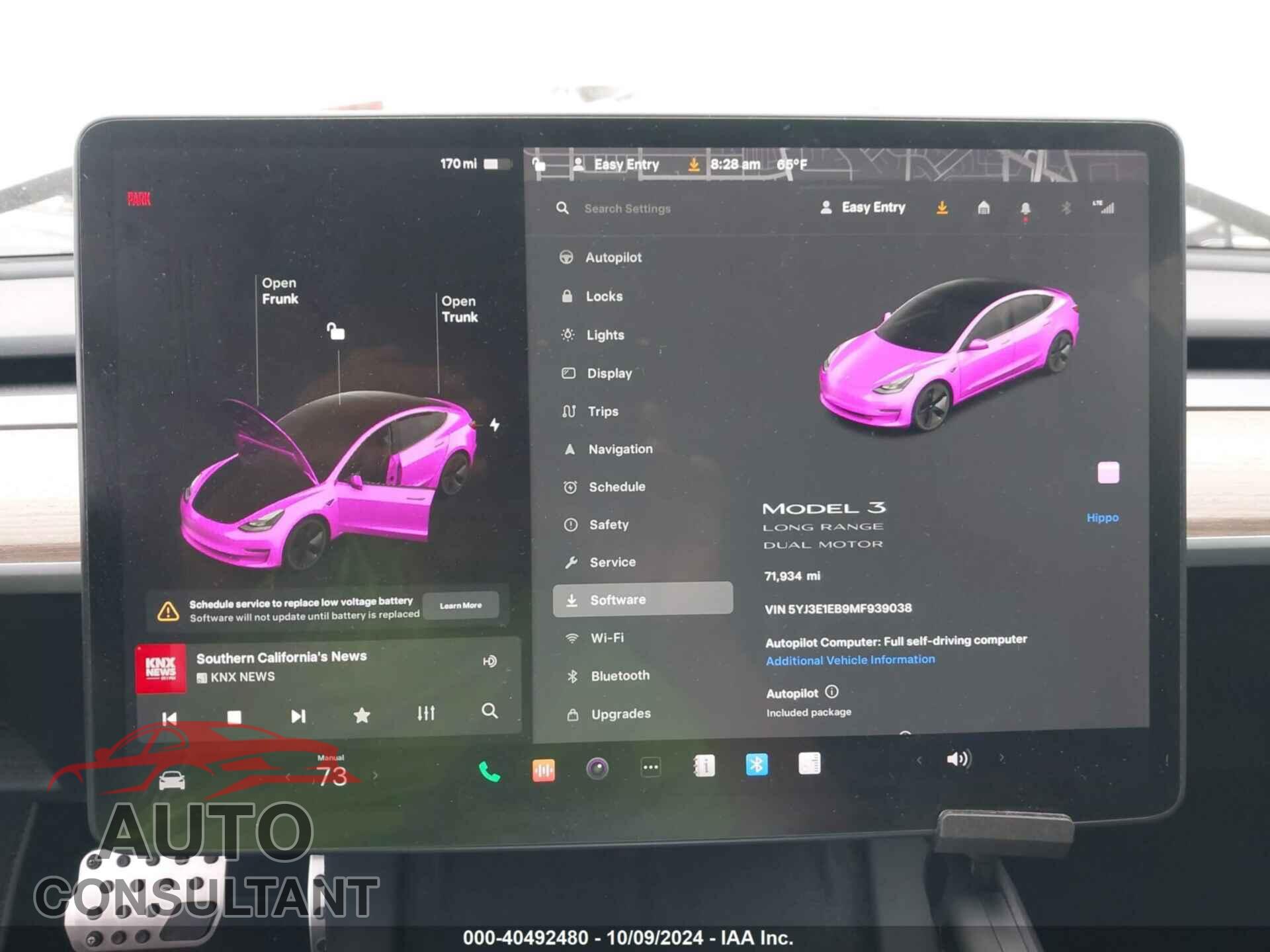 TESLA MODEL 3 2021 - 5YJ3E1EB9MF939038
