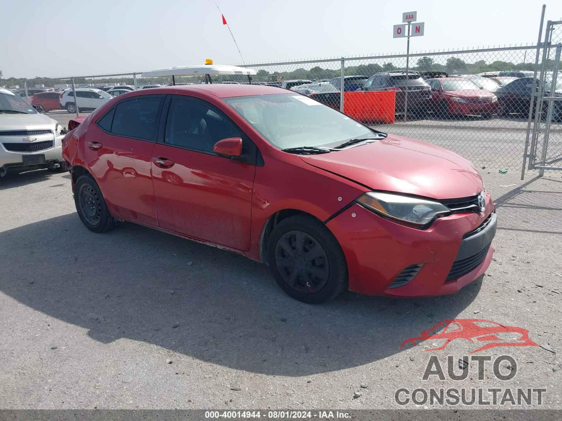 TOYOTA COROLLA 2016 - 2T1BURHEXGC697811