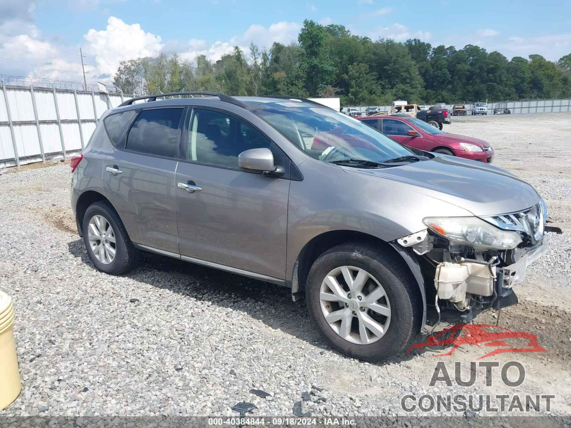 NISSAN MURANO 2012 - JN8AZ1MU8CW106683