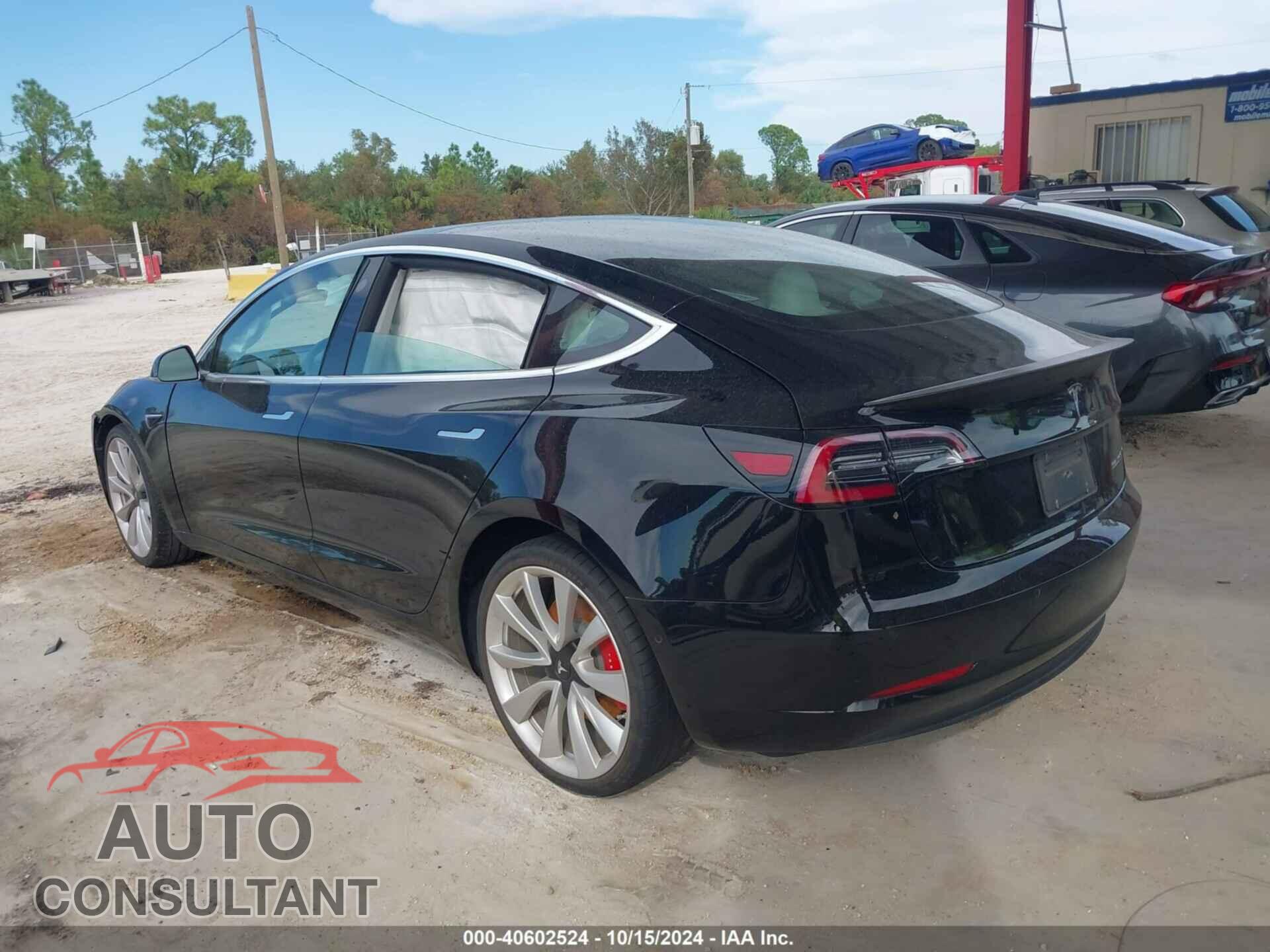 TESLA MODEL 3 2019 - 5YJ3E1EB2KF455015