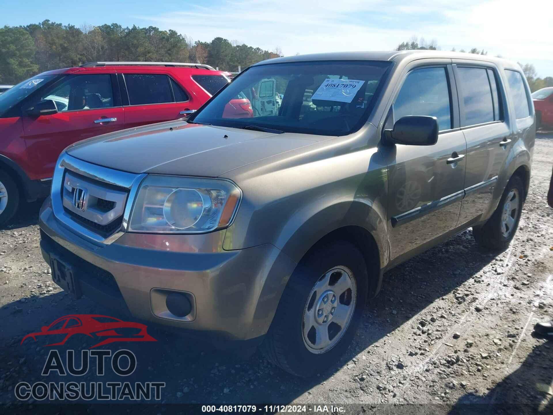 HONDA PILOT 2011 - 5FNYF4H25BB097943