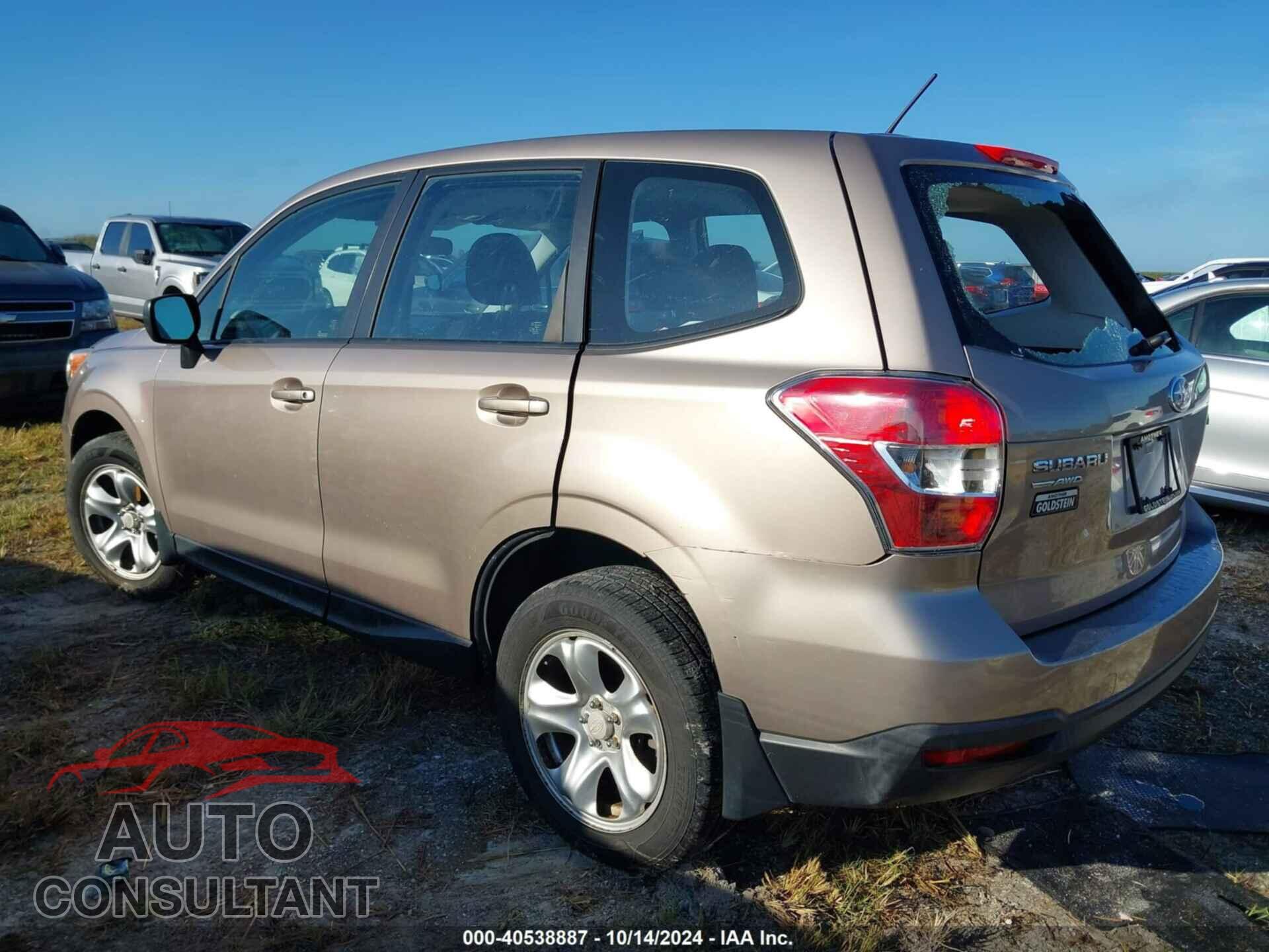 SUBARU FORESTER 2014 - JF2SJAAC8EH453636
