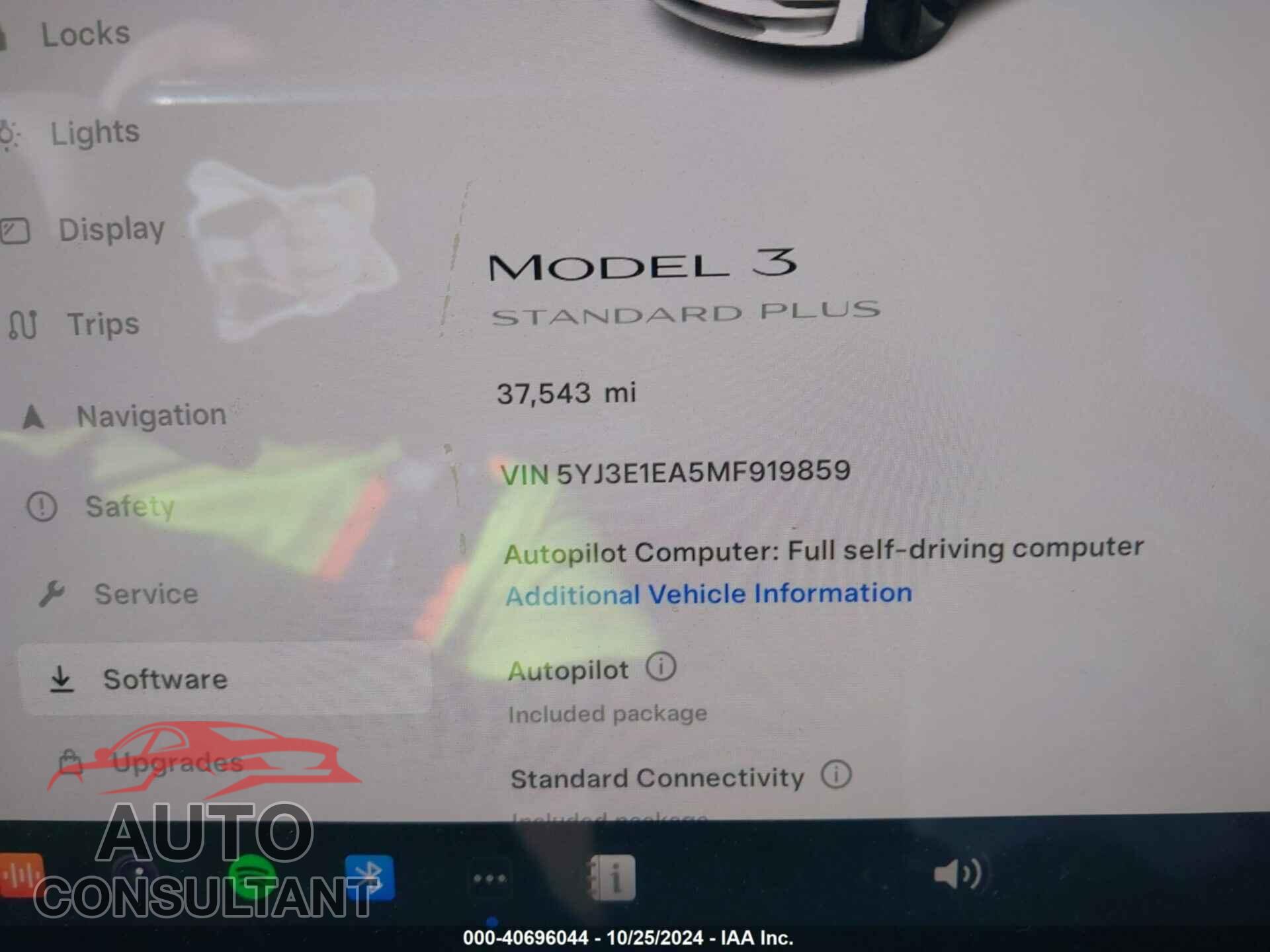 TESLA MODEL 3 2021 - 5YJ3E1EA5MF919859