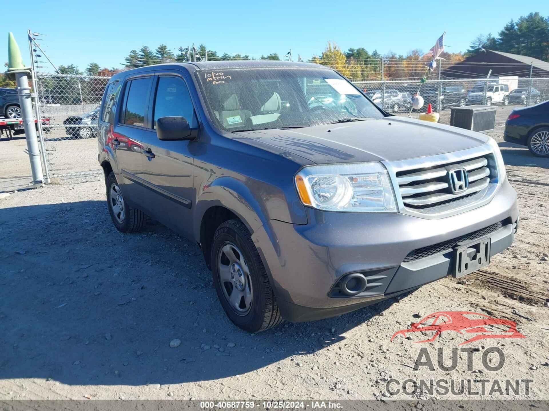 HONDA PILOT 2014 - 5FNYF4H25EB007128