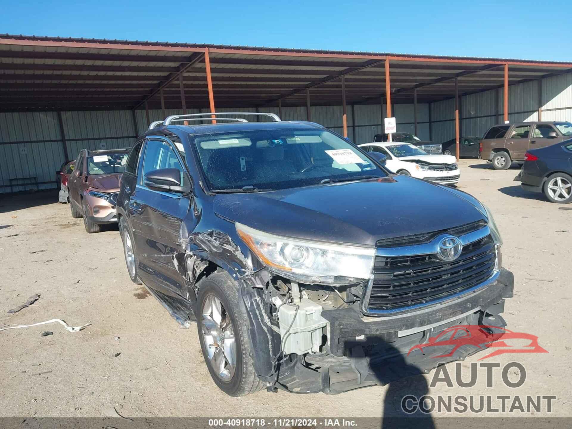 TOYOTA HIGHLANDER 2016 - 5TDYKRFHXGS187415