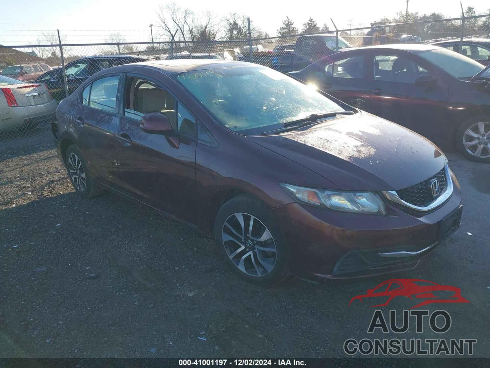 HONDA CIVIC 2013 - 19XFB2F87DE269557