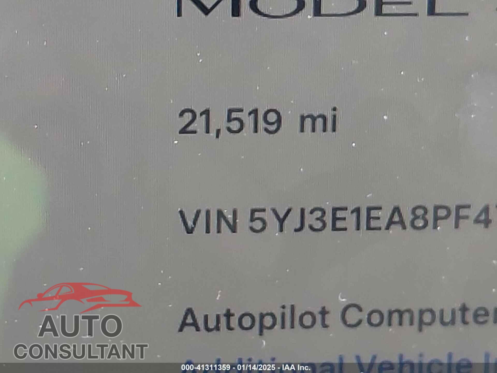 TESLA MODEL 3 2023 - 5YJ3E1EA8PF471069