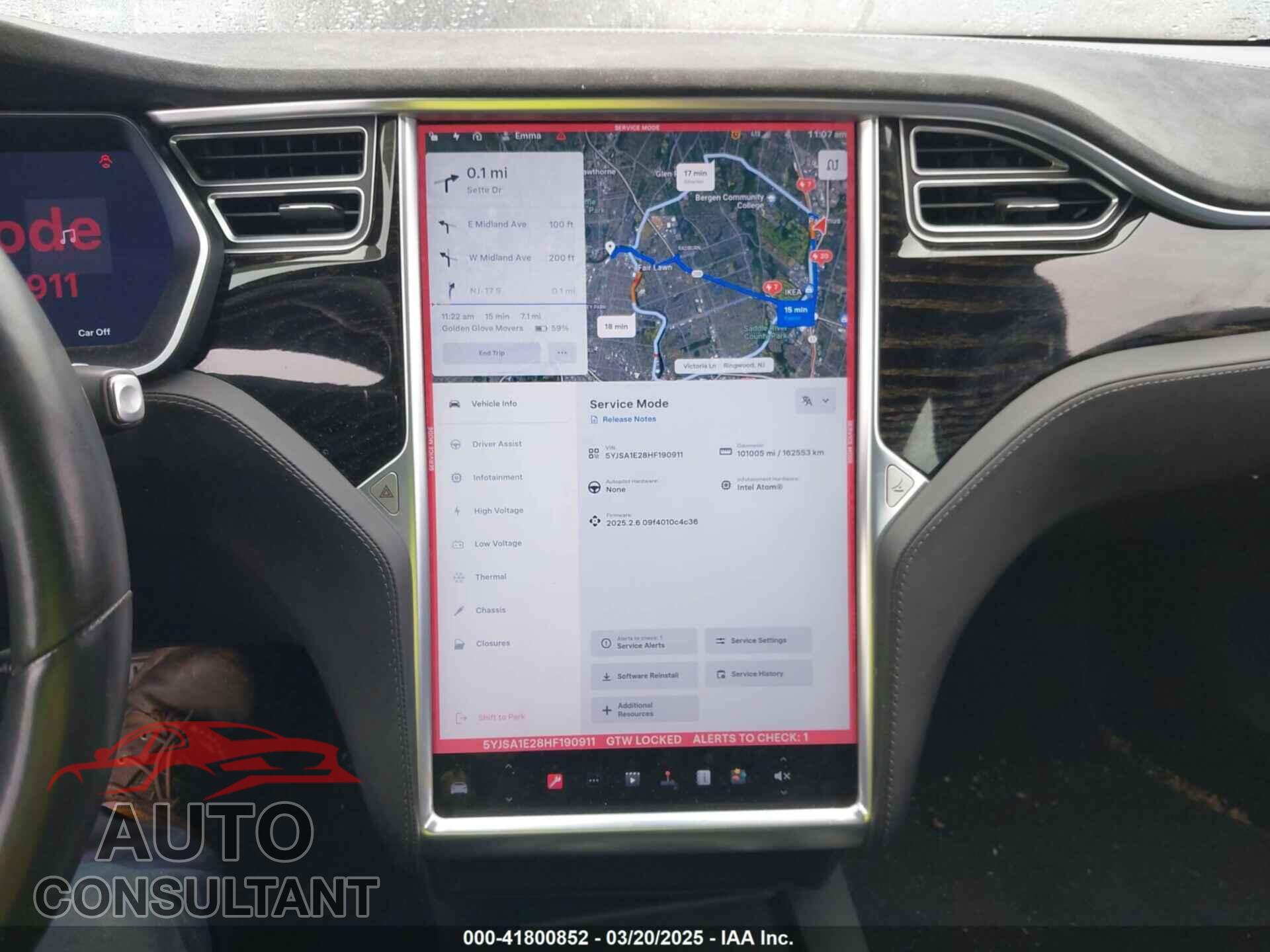 TESLA MODEL S 2017 - 5YJSA1E28HF190911
