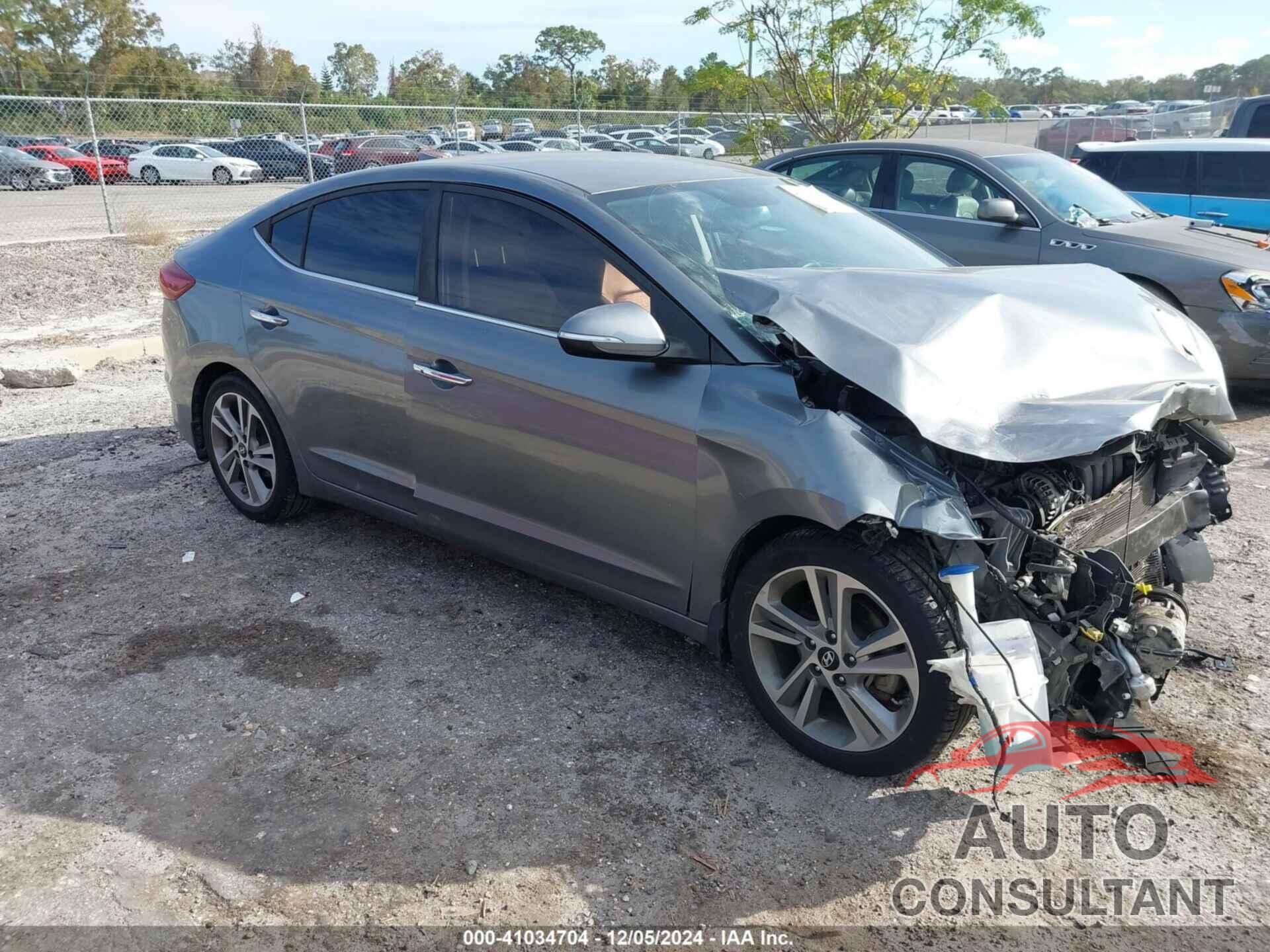 HYUNDAI ELANTRA 2017 - KMHD84LFXHU267387