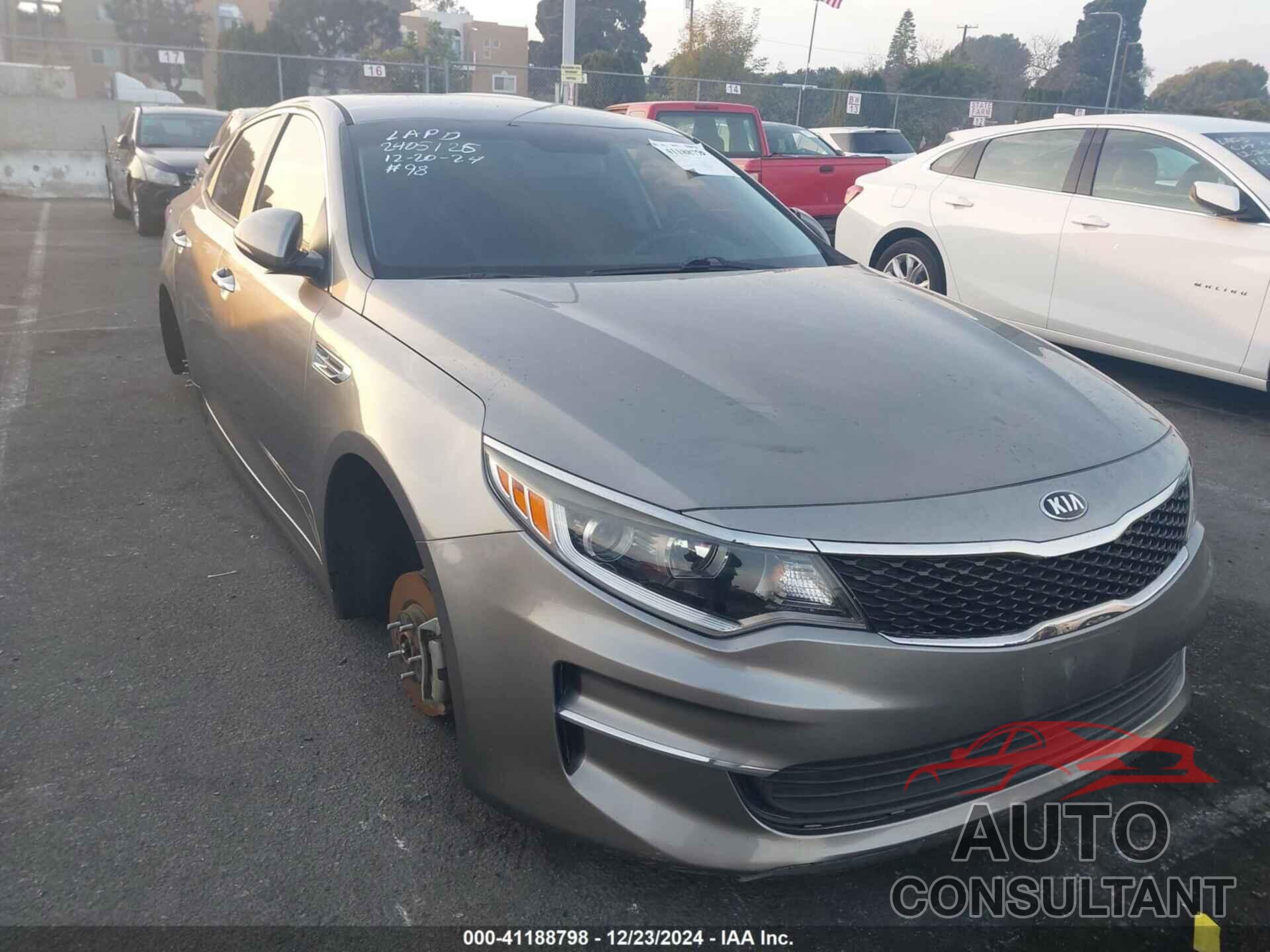 KIA OPTIMA 2018 - 5XXGT4L3XJG261882