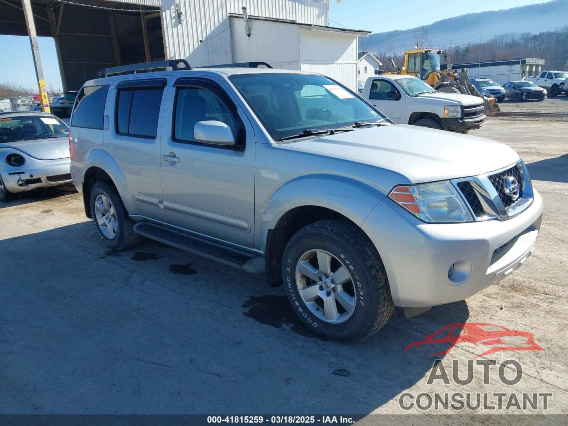 NISSAN PATHFINDER 2010 - 5N1AR1NB4AC626852
