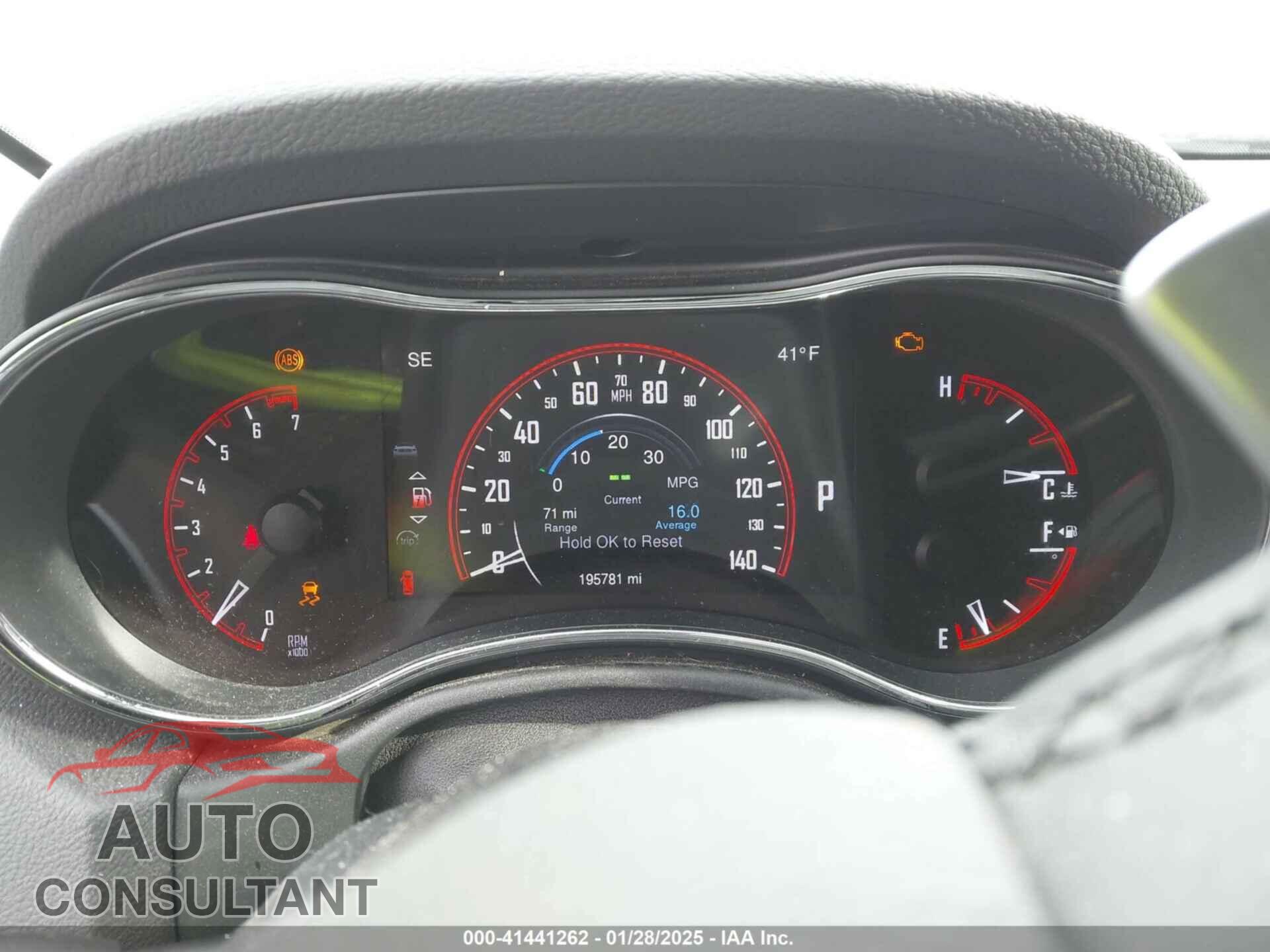 DODGE DURANGO 2015 - 1C4RDJAG0FC938536