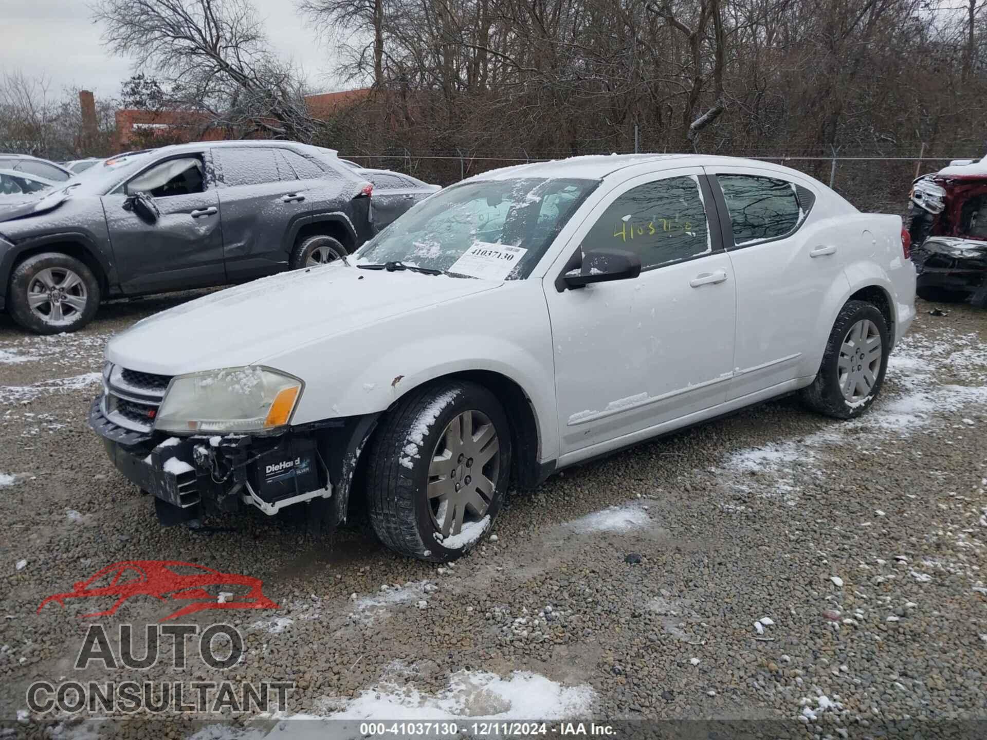 DODGE AVENGER 2012 - 1C3CDZAB5CN322571