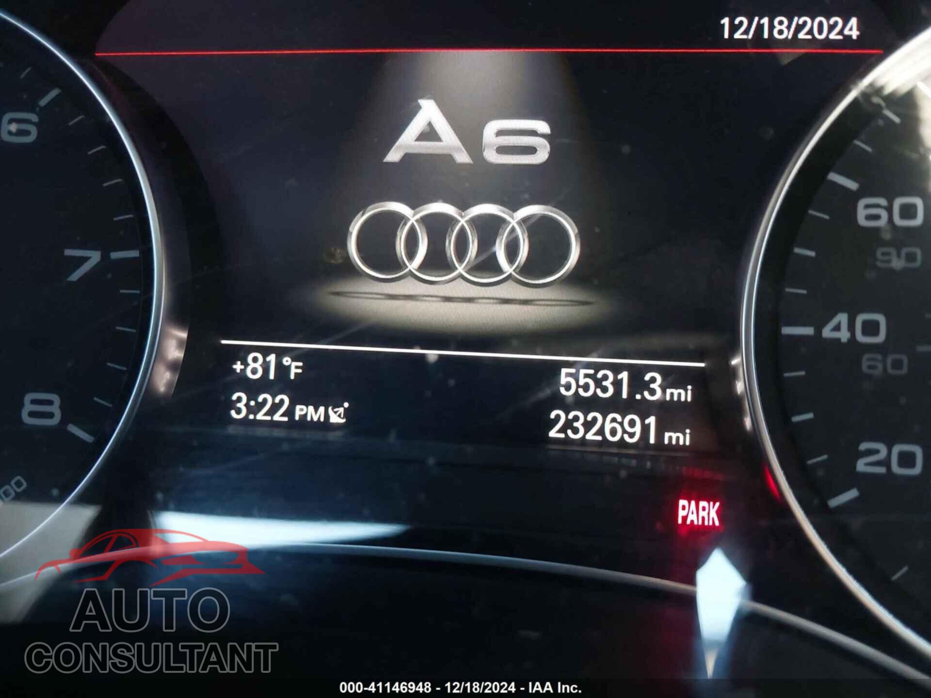 AUDI A6 2013 - WAUDFAFC3DN077183