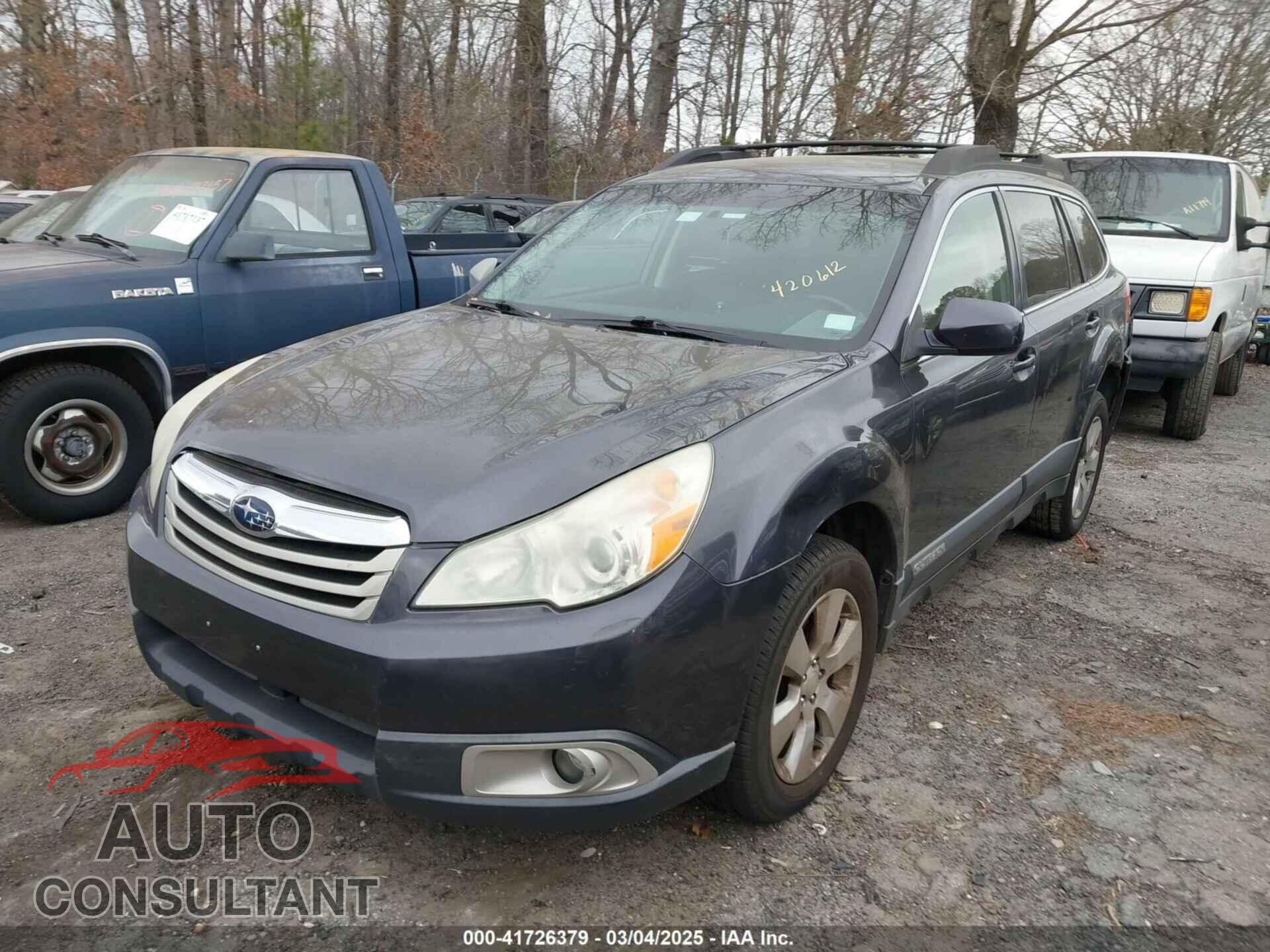 SUBARU OUTBACK 2011 - 4S4BRBCC7B3420612