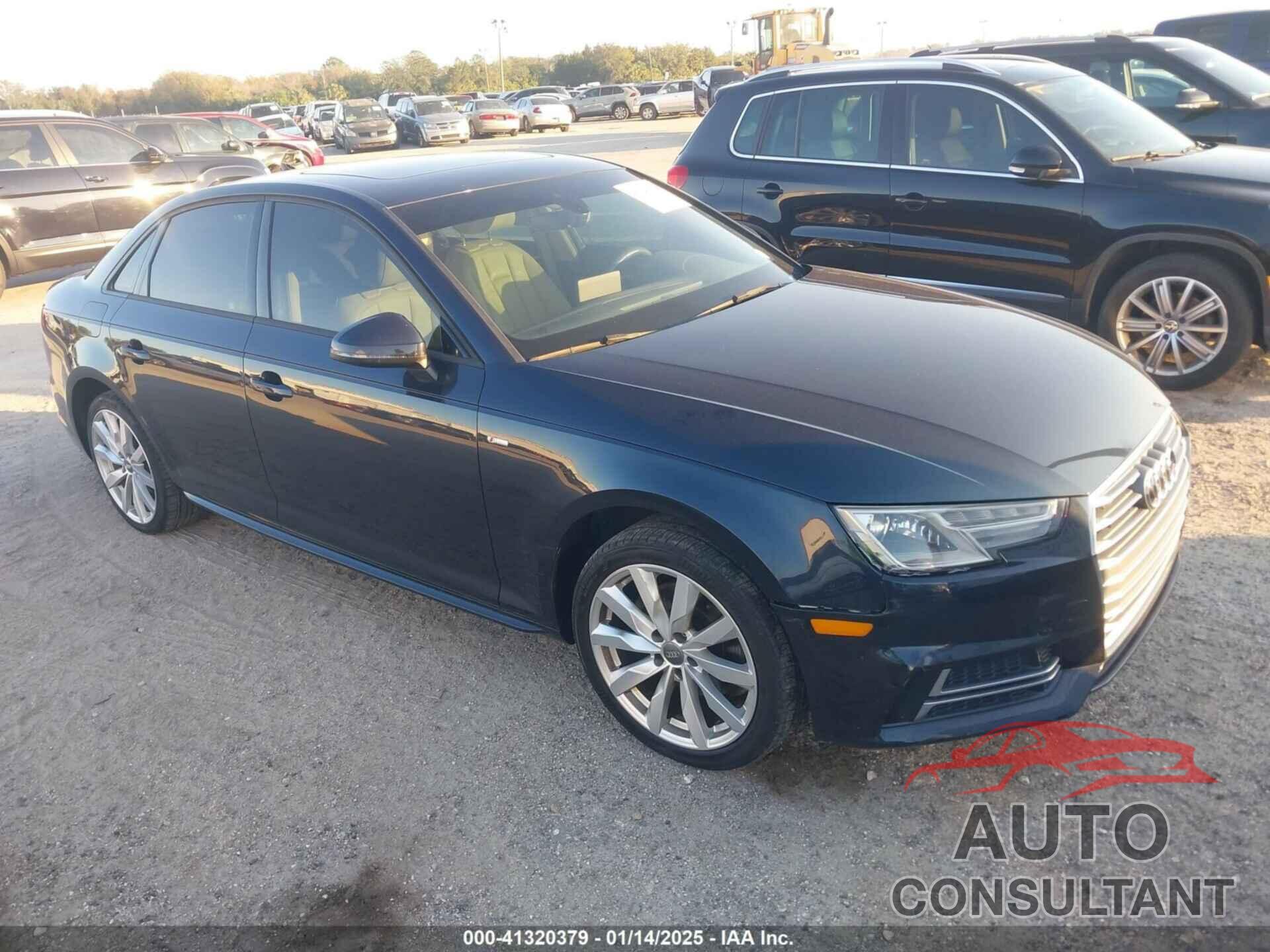 AUDI A4 2018 - WAUKMAF43JA075667