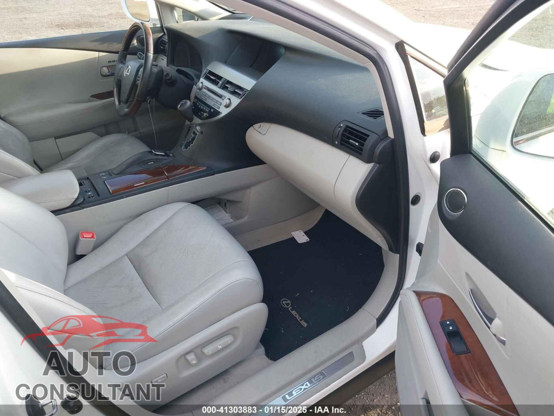 LEXUS RX 350 2011 - 2T2BK1BA5BC082262