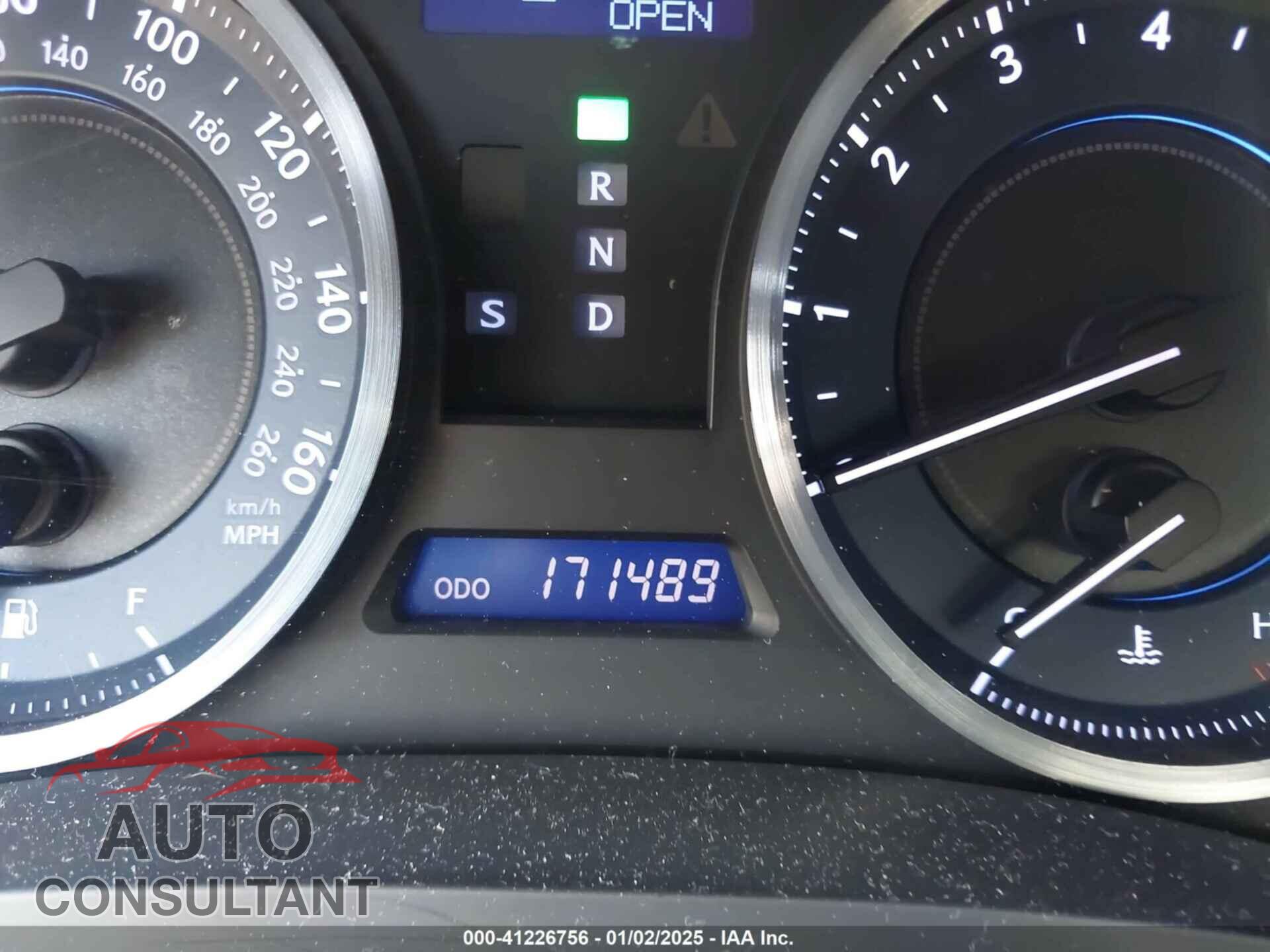LEXUS IS 250 2012 - JTHBF5C26C5172802