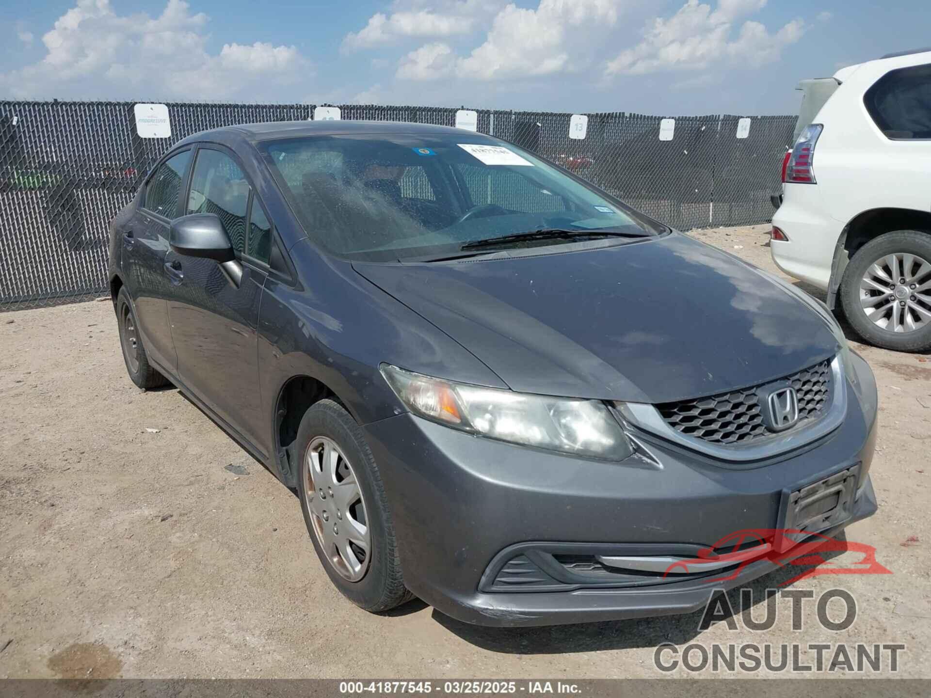 HONDA CIVIC 2013 - 2HGFB2F57DH560992