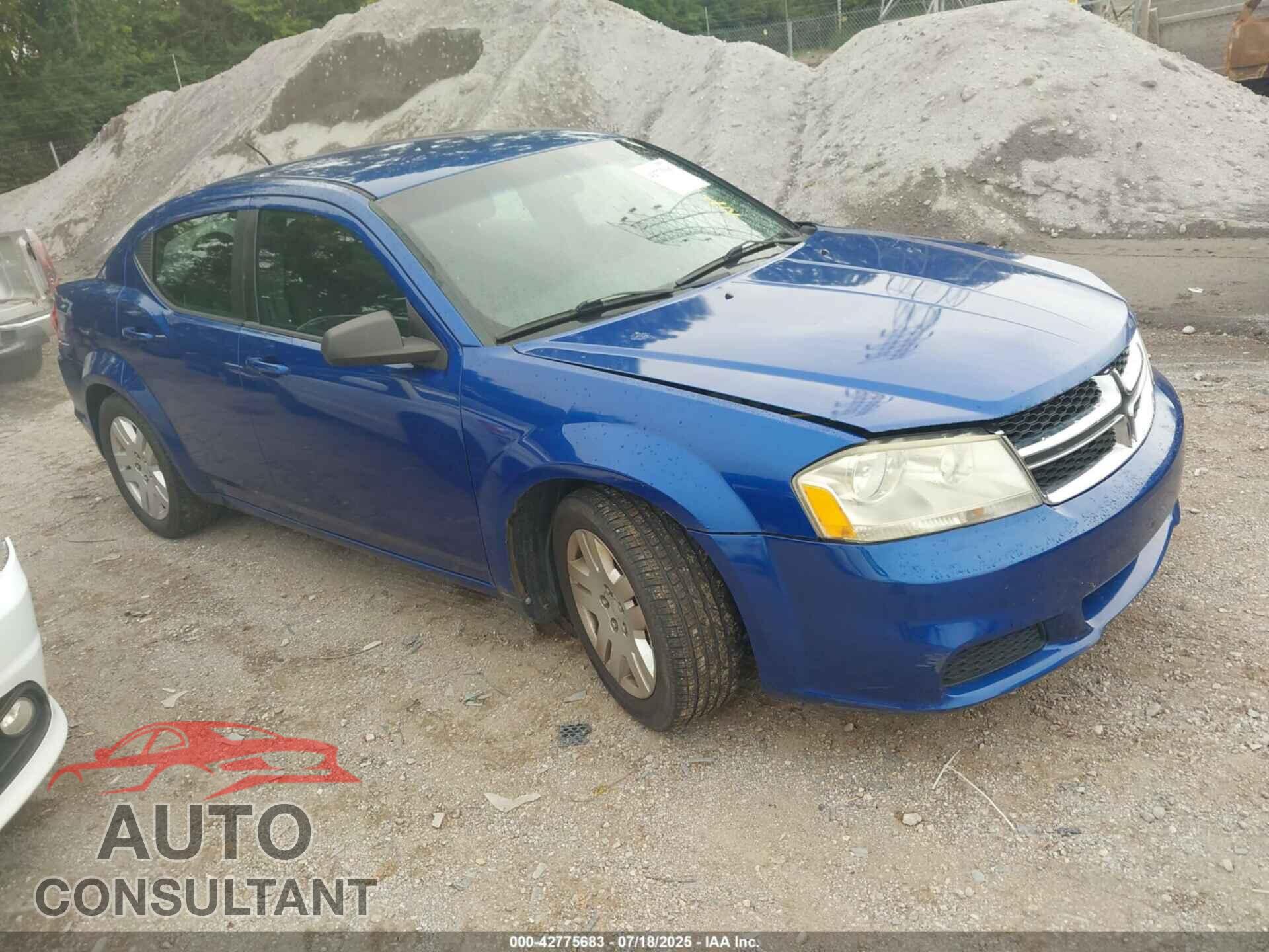 DODGE AVENGER 2013 - 1C3CDZAB4DN720727