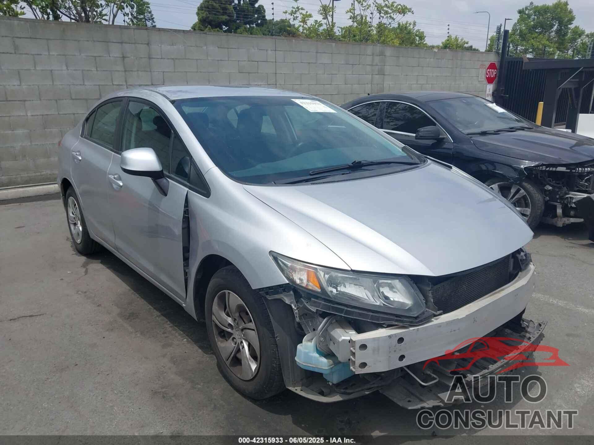 HONDA CIVIC 2013 - 19XFB2F55DE204406