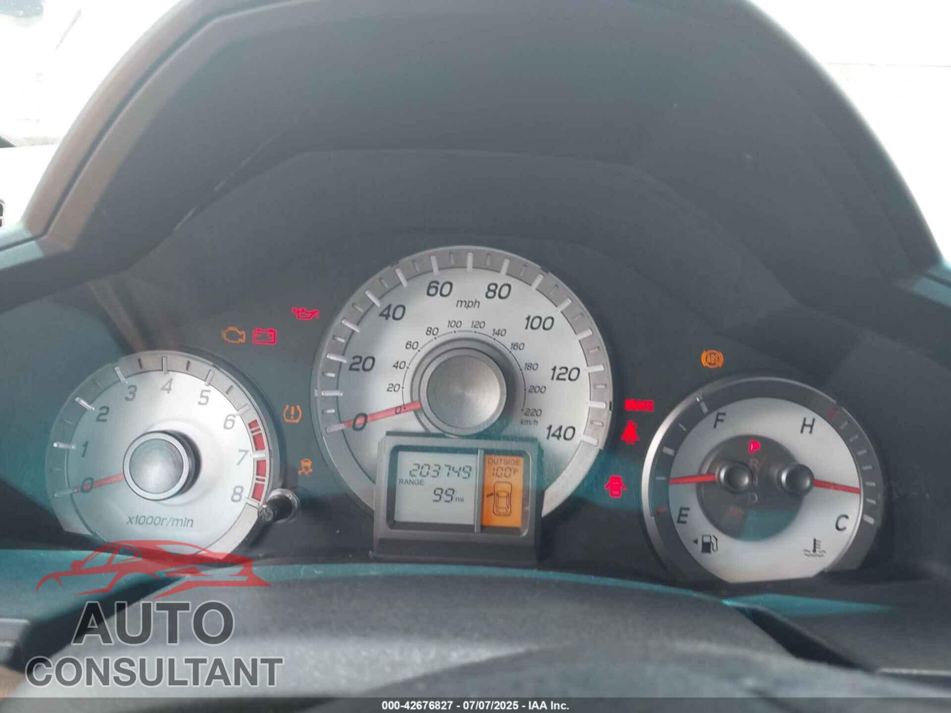 HONDA PILOT 2012 - 5FNYF3H69CB031071
