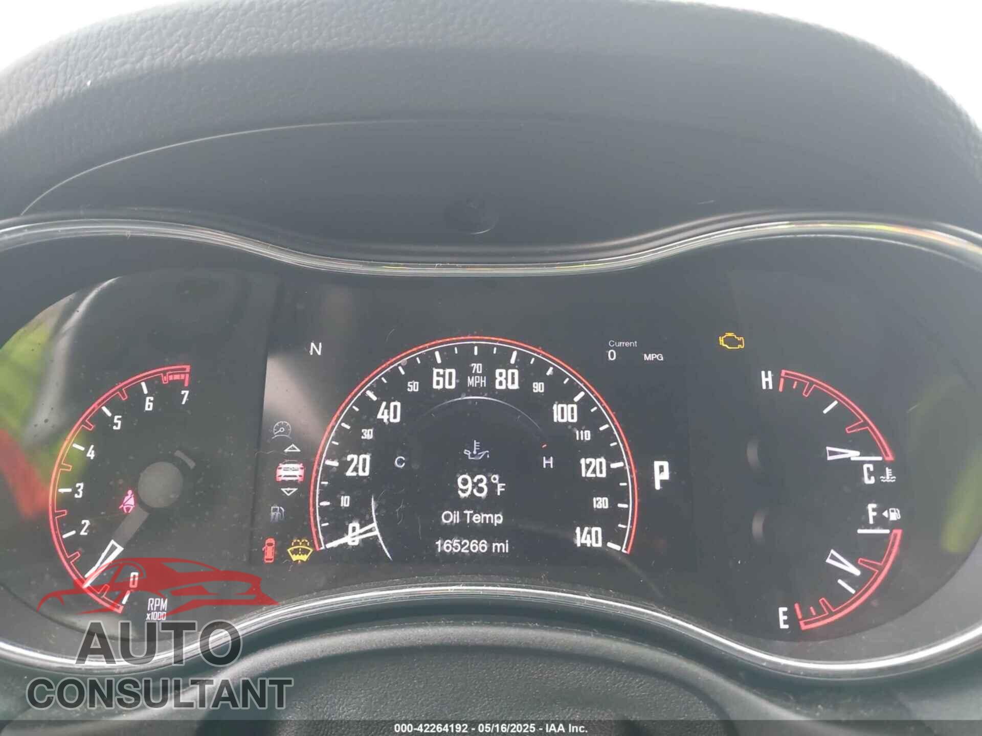 DODGE DURANGO 2016 - 1C4RDJDG3GC374717