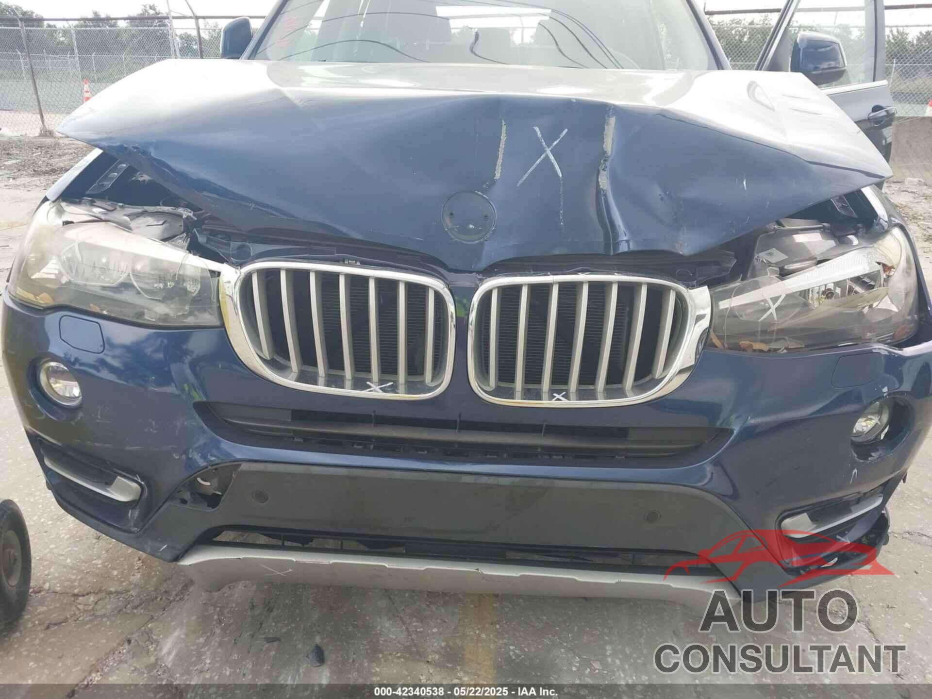 BMW X3 2016 - 5UXWZ7C58G0M83746