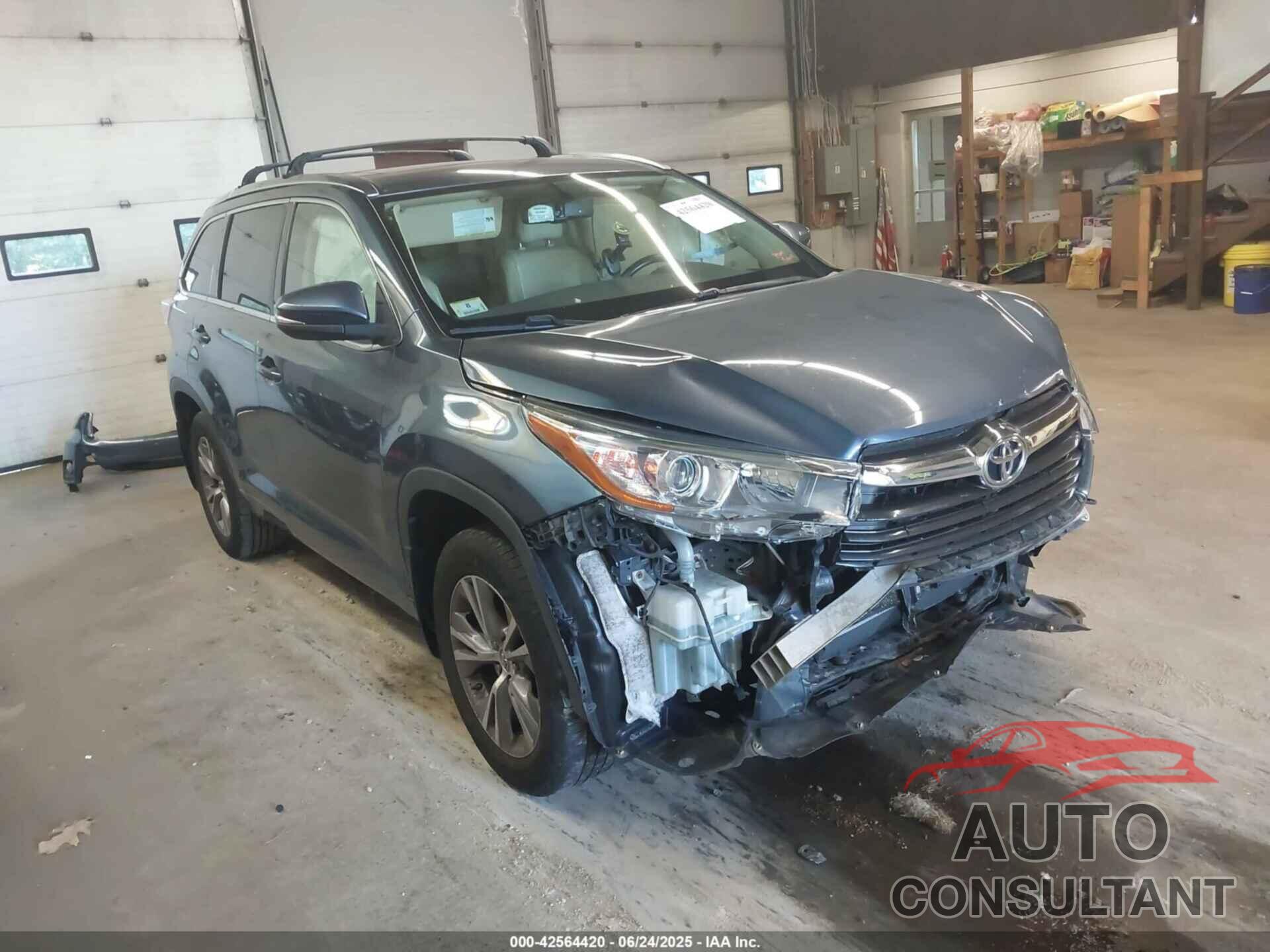 TOYOTA HIGHLANDER 2015 - 5TDJKRFH7FS191809