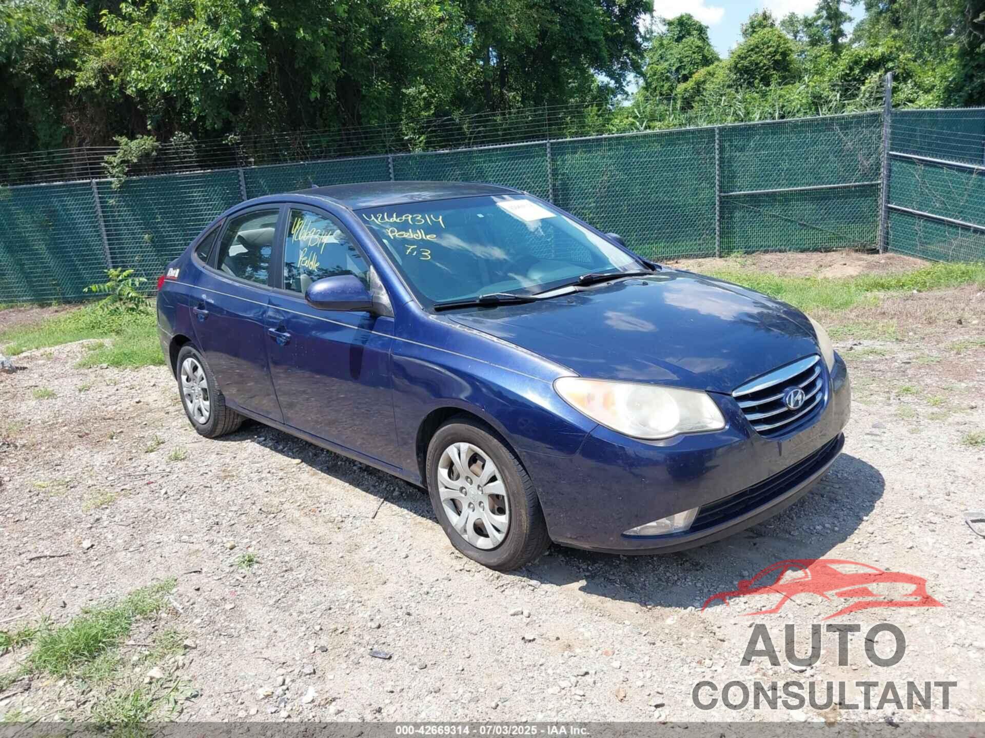 HYUNDAI ELANTRA 2010 - KMHDU4AD6AU830311