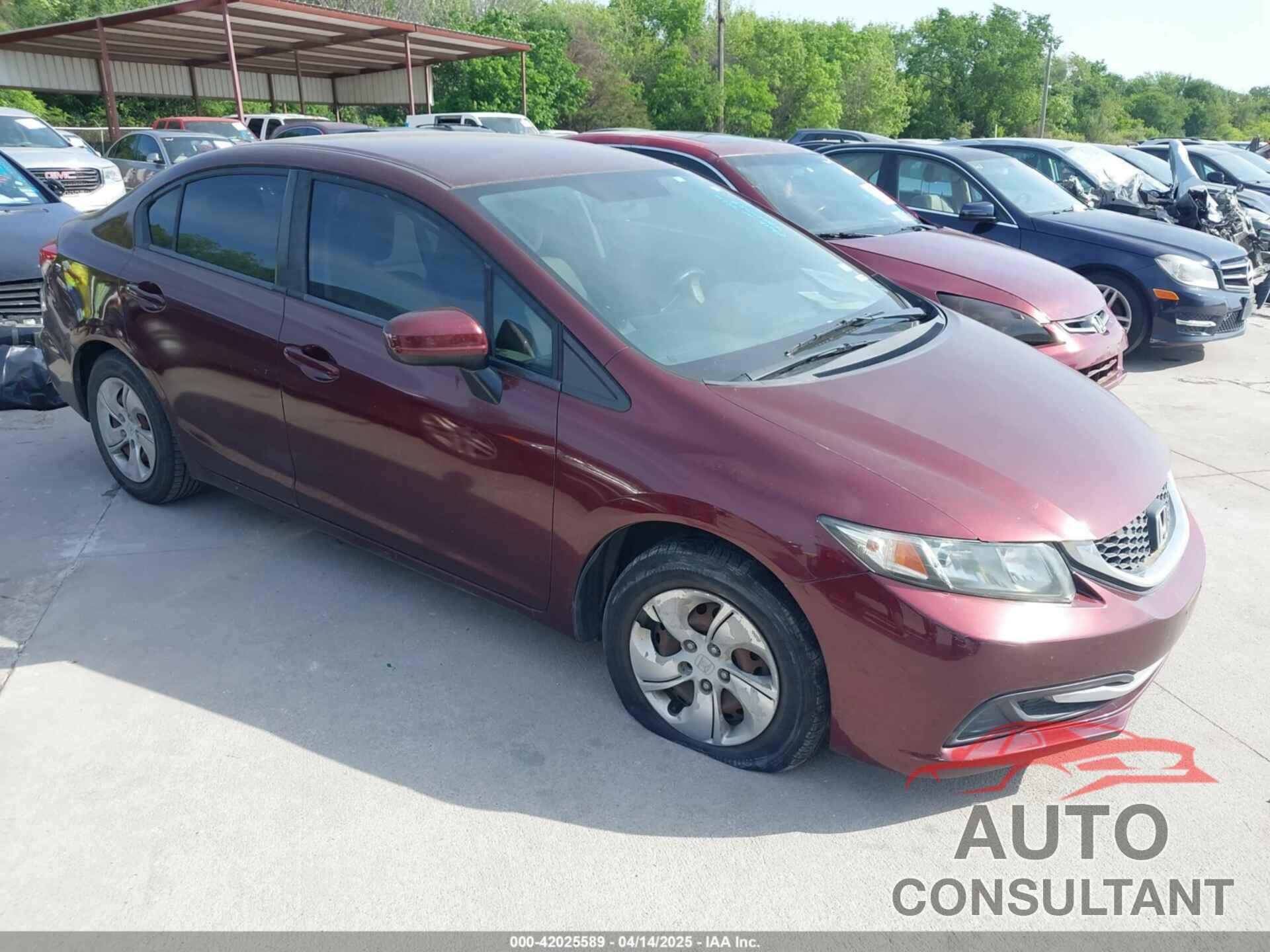 HONDA CIVIC 2014 - 19XFB2F54EE050014