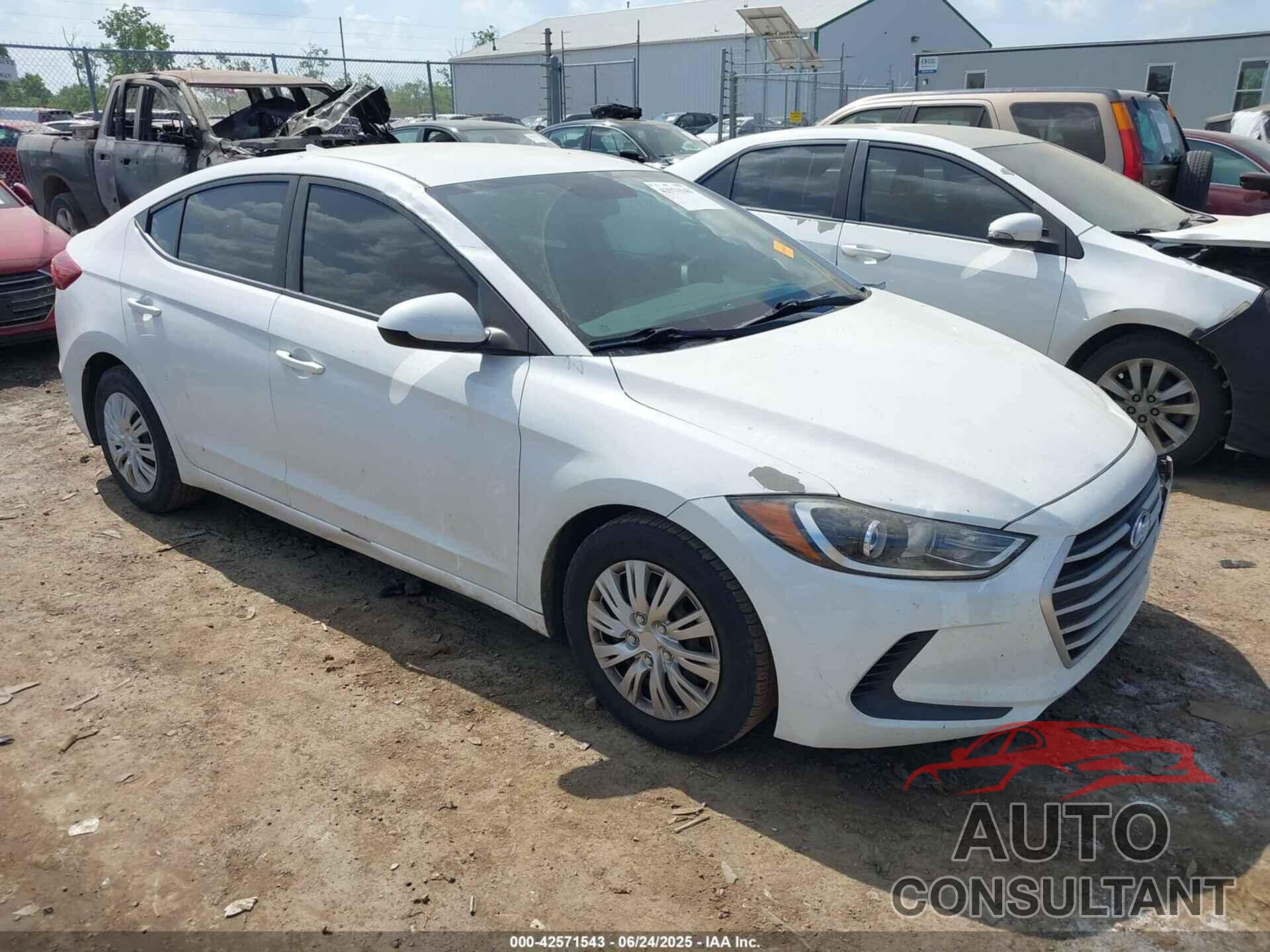 HYUNDAI ELANTRA 2017 - 5NPD74LF3HH113444