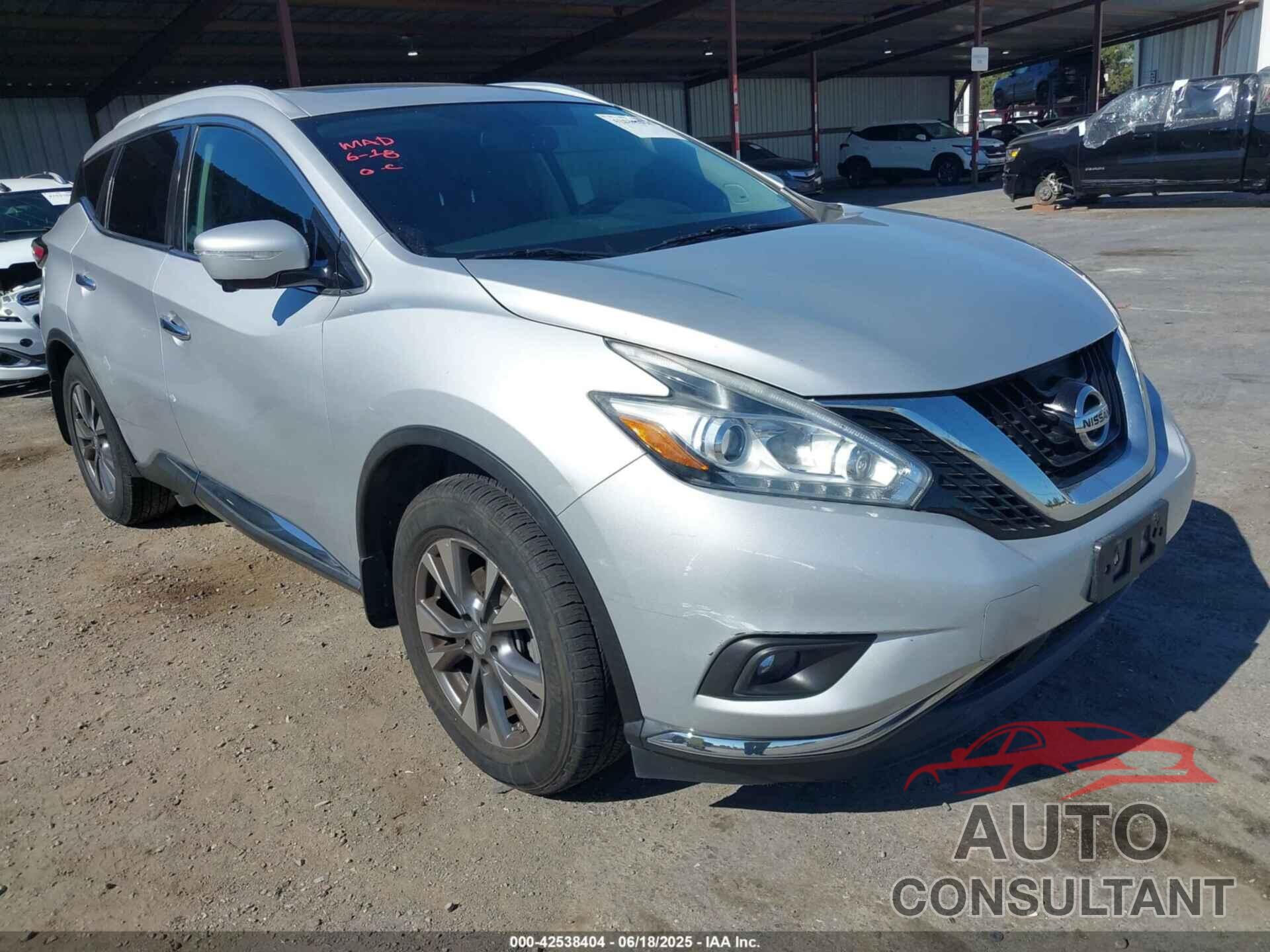 NISSAN MURANO 2015 - 5N1AZ2MG3FN207471