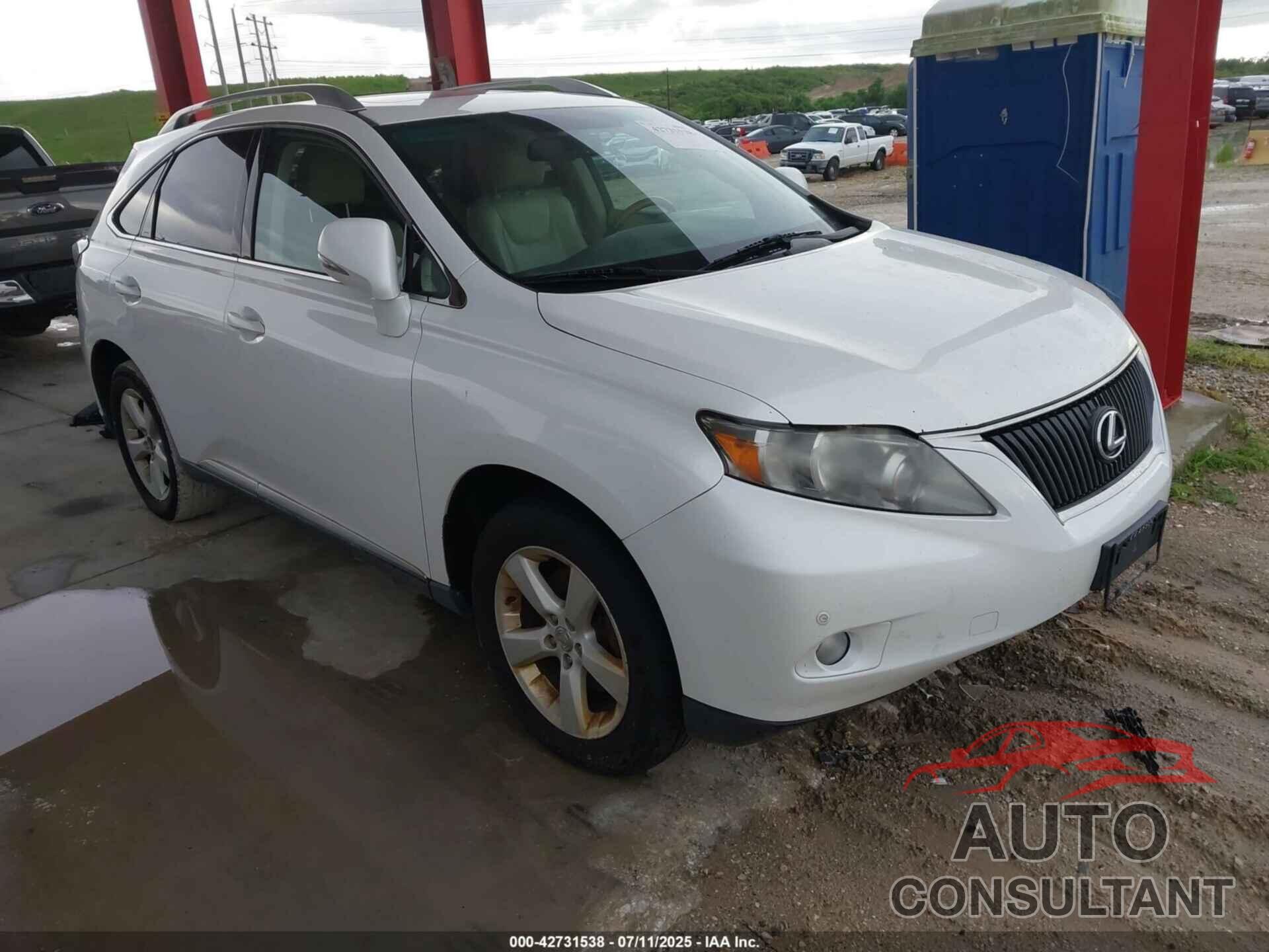 LEXUS RX 350 2010 - 2T2BK1BA5AC009195