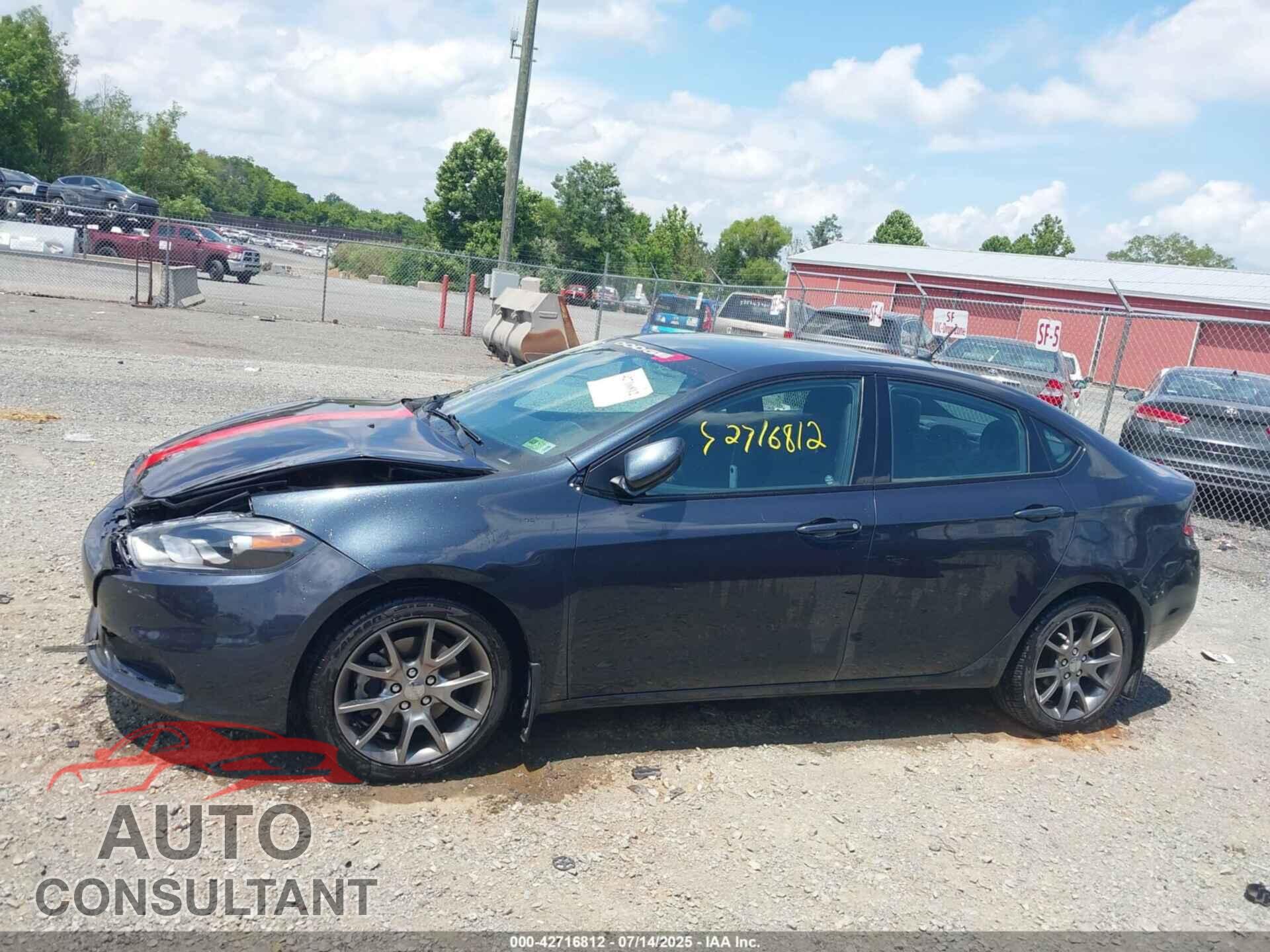DODGE DART 2014 - 1C3CDFBB7ED902734