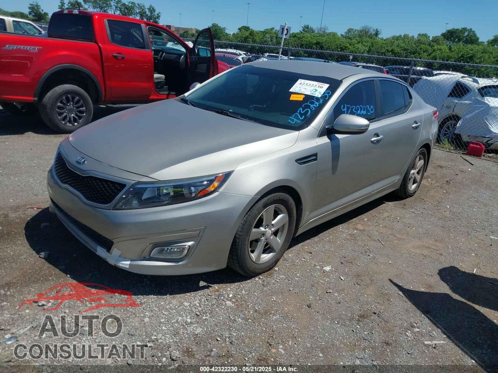 KIA OPTIMA 2014 - KNAGM4A79E5489091