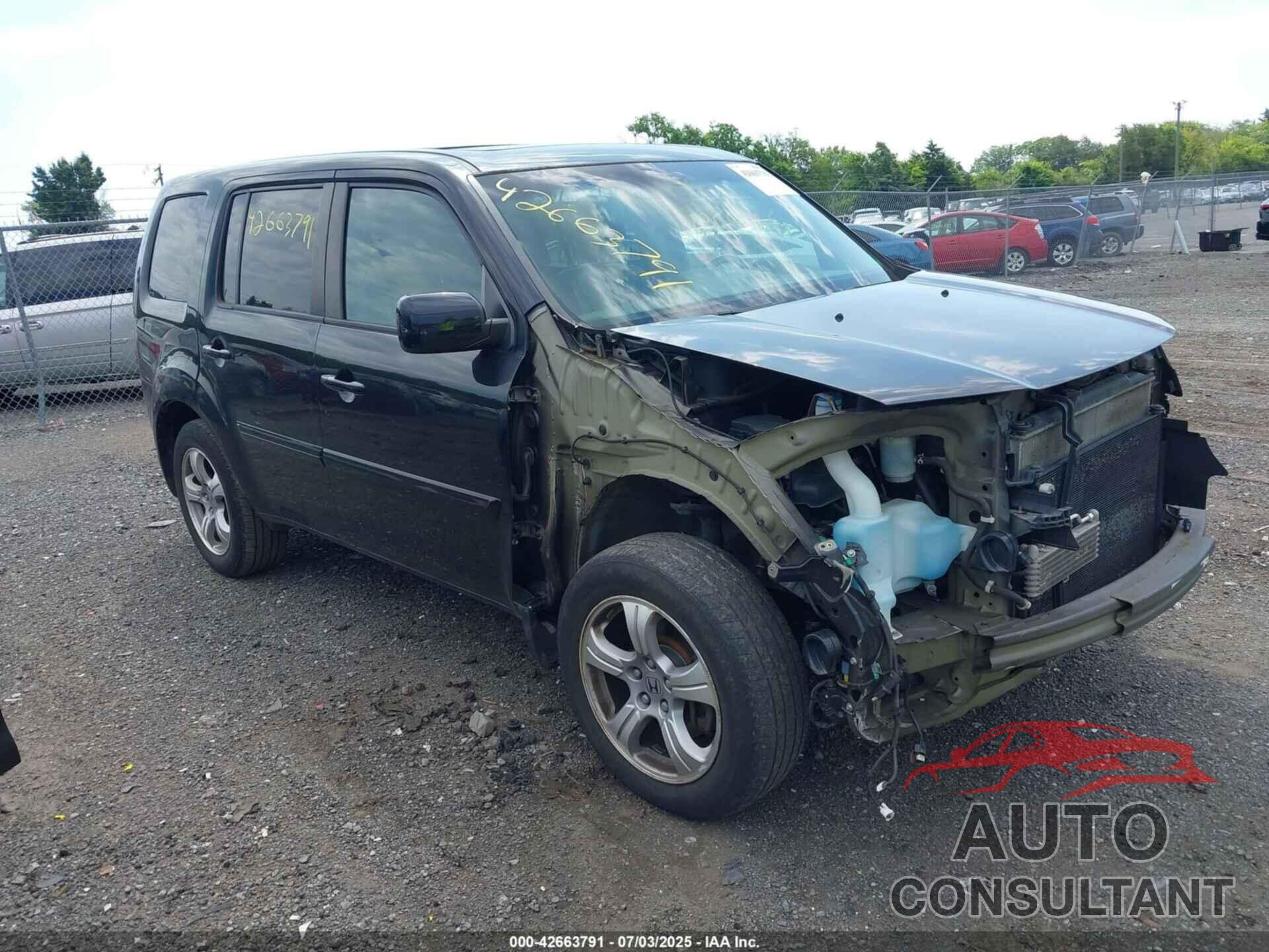 HONDA PILOT 2013 - 5FNYF4H61DB024199