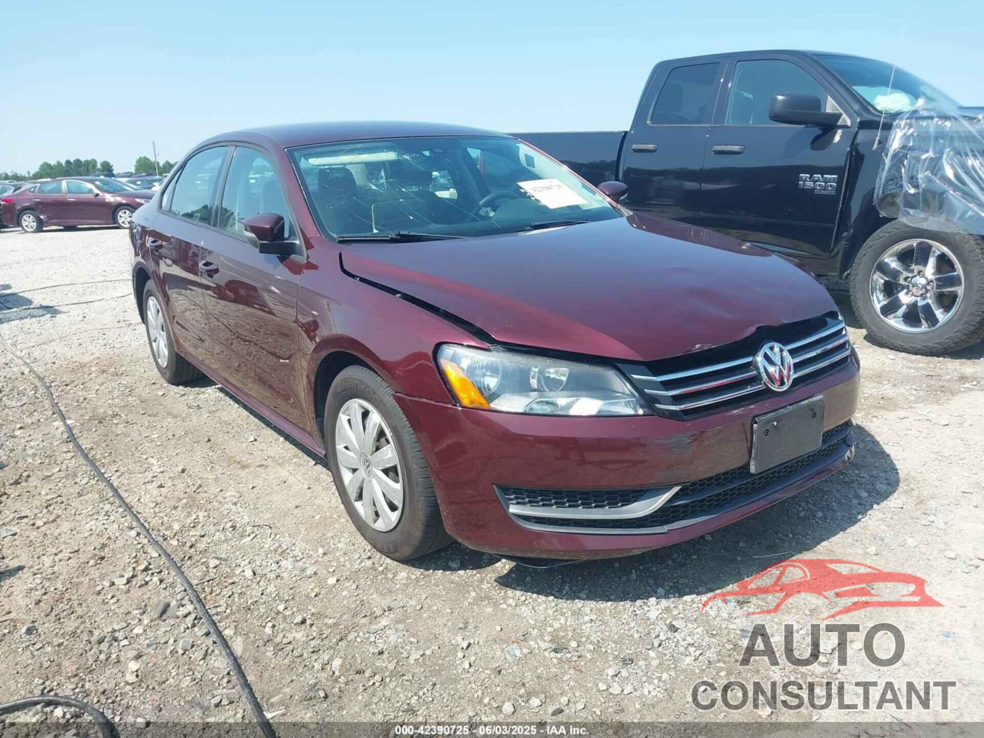 VOLKSWAGEN PASSAT 2013 - 1VWAP7A32DC106209
