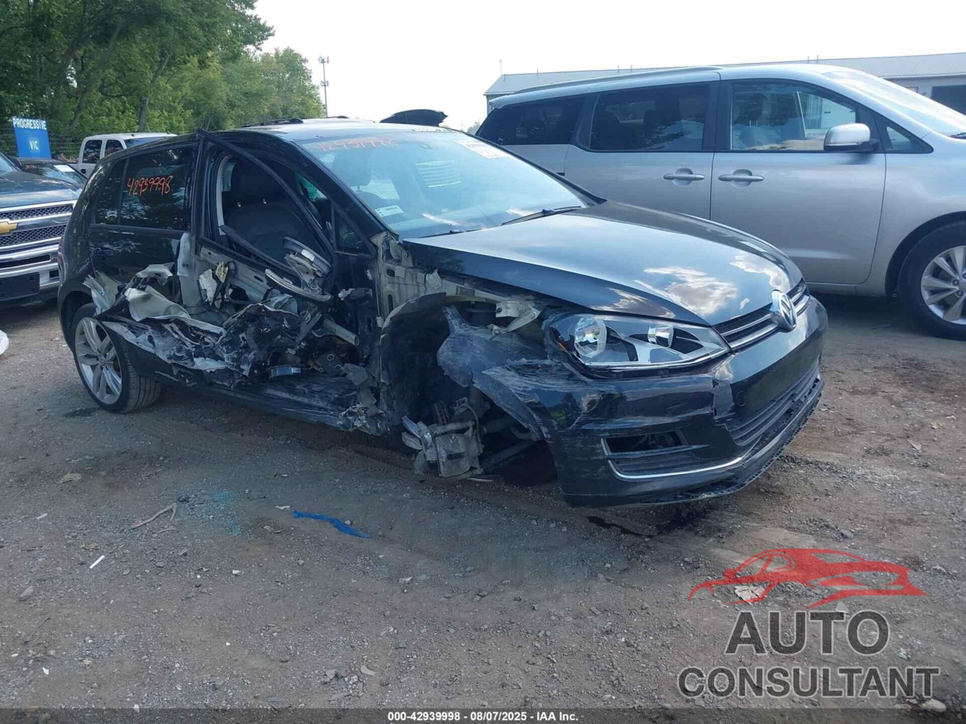 VOLKSWAGEN GOLF 2015 - 3VW2A7AU3FM013327