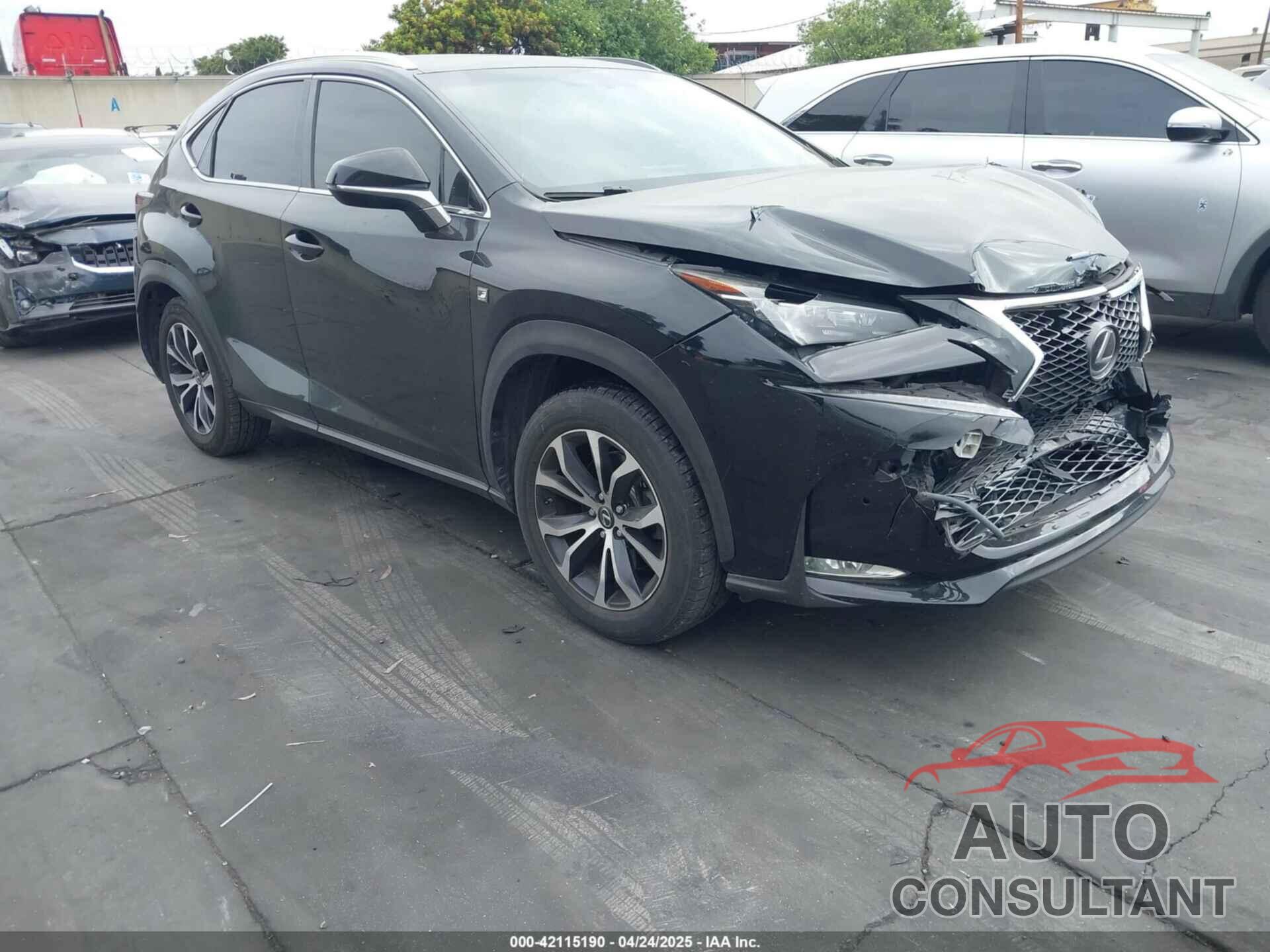 LEXUS NX 200T 2015 - JTJBARBZ3F2040539
