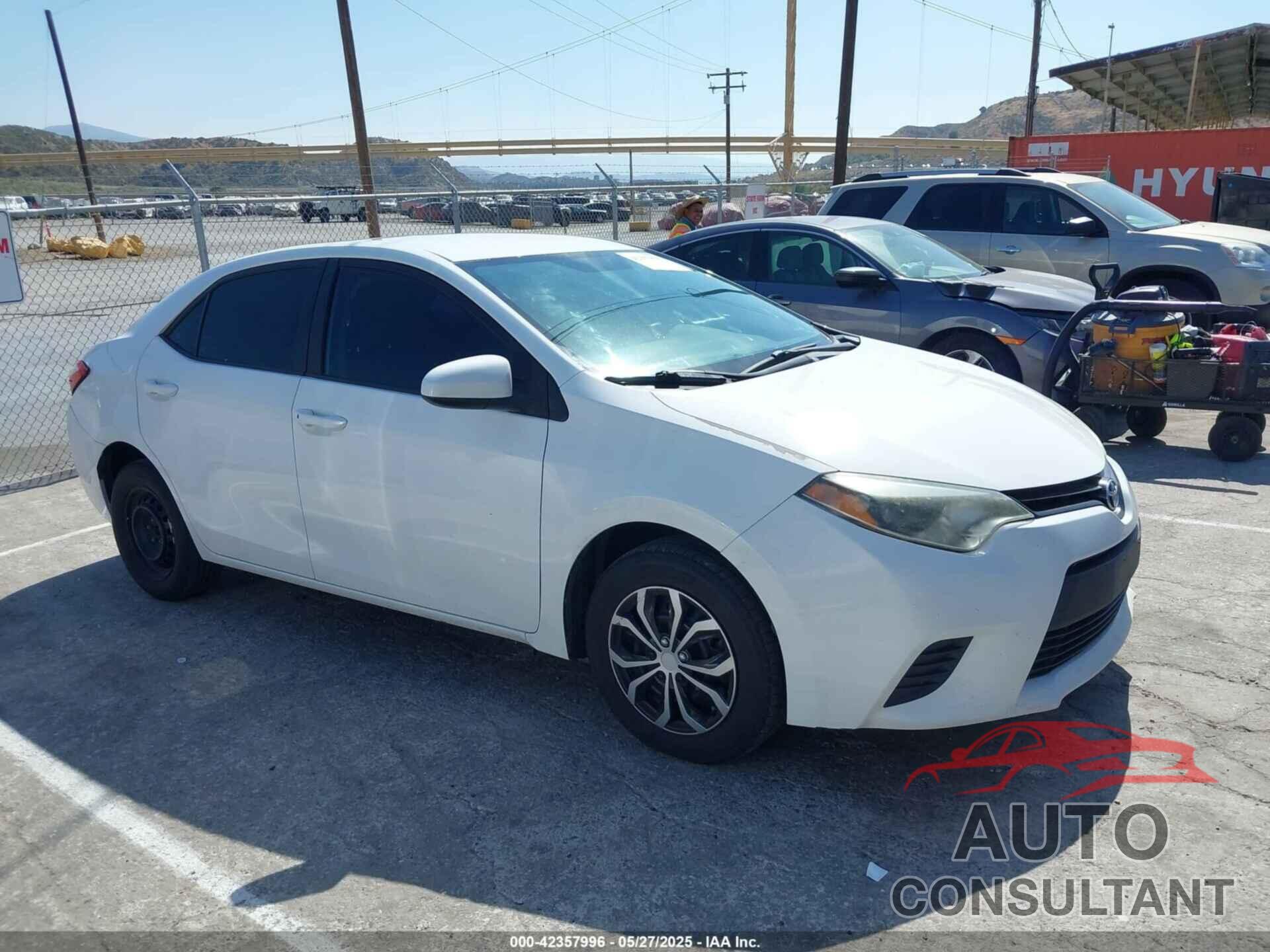 TOYOTA COROLLA 2016 - 5YFBURHE8GP421983