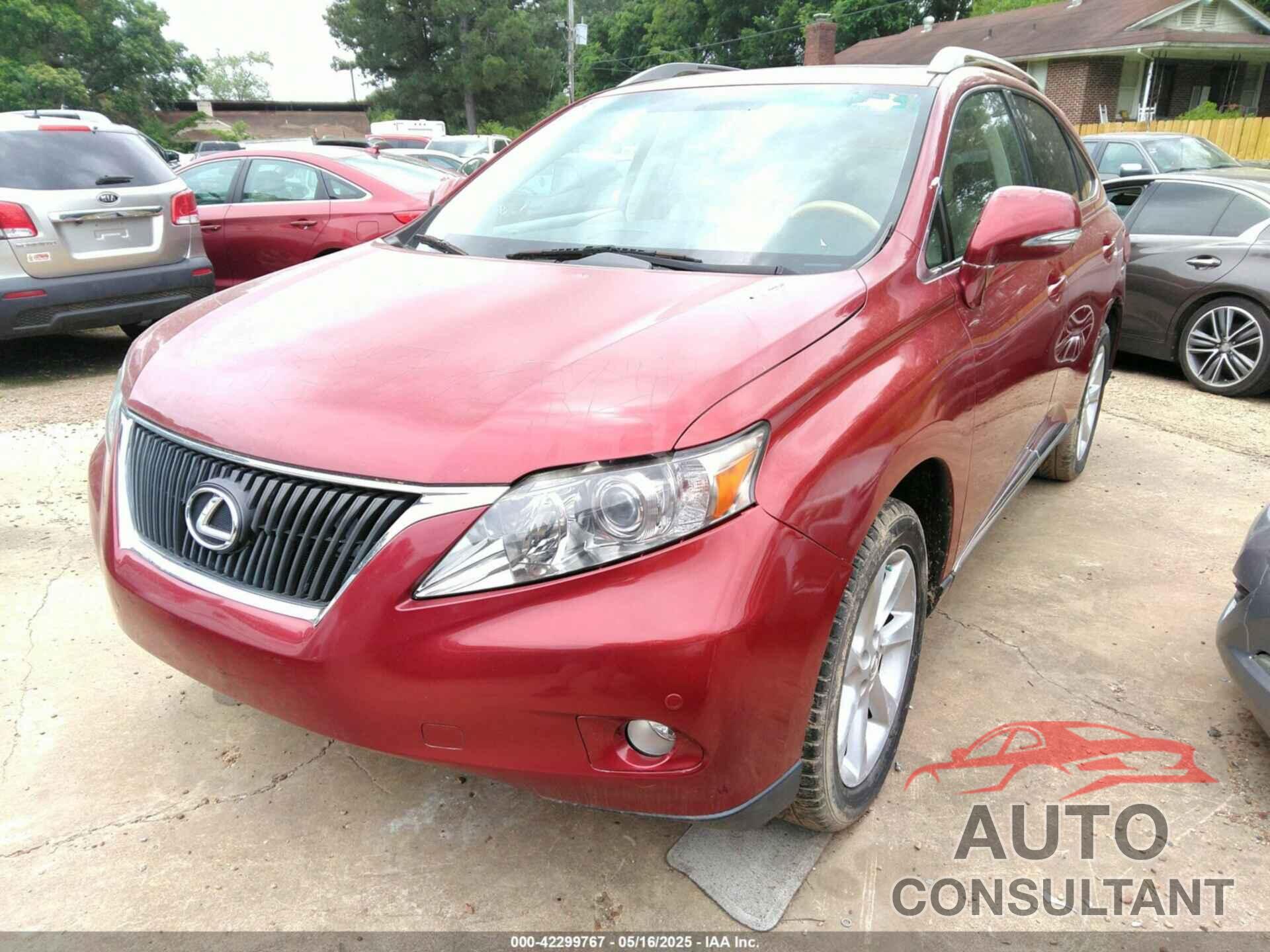 LEXUS RX 350 2010 - 2T2ZK1BA4AC029940