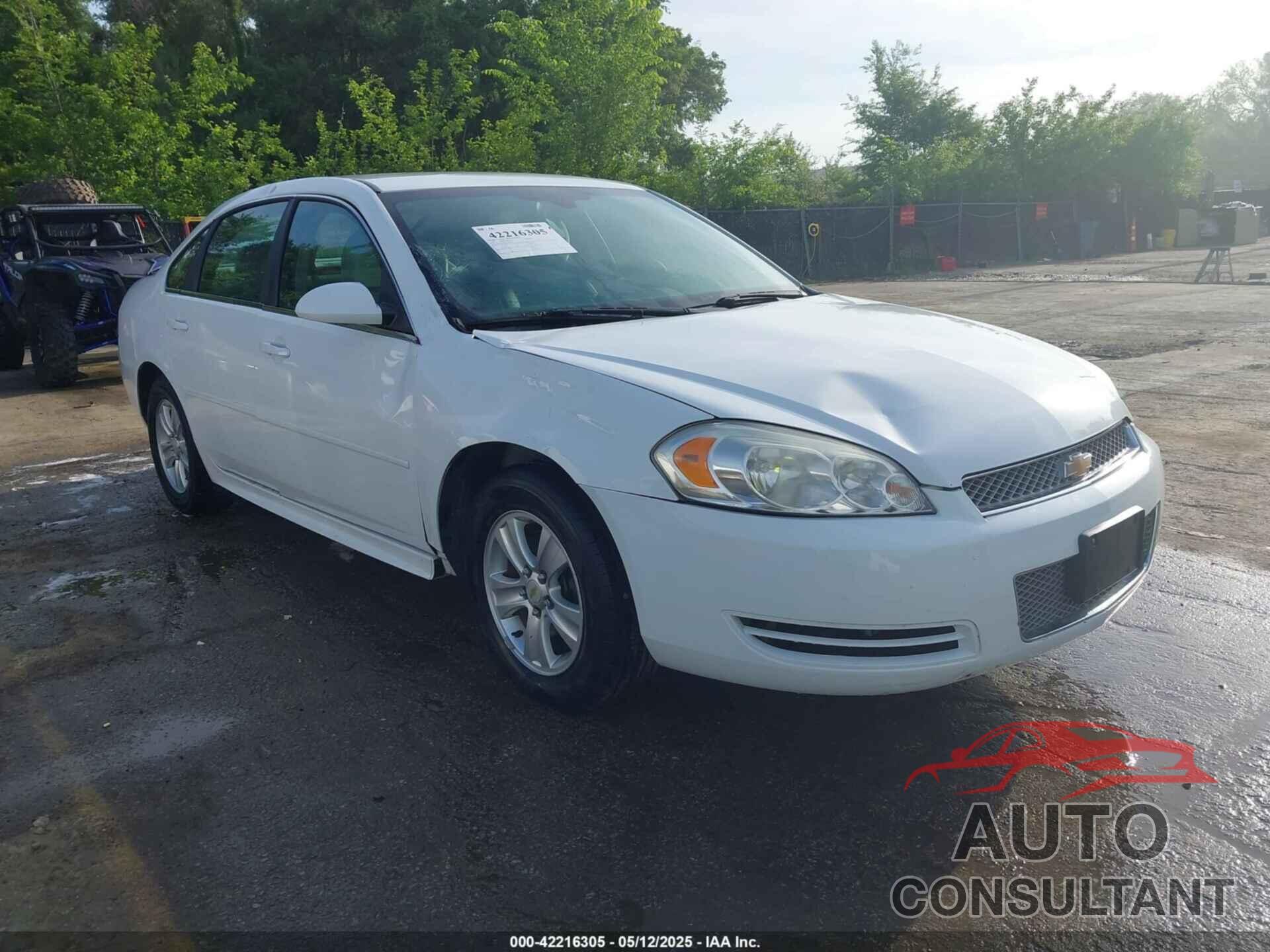CHEVROLET IMPALA 2012 - 2G1WA5E3XC1126357