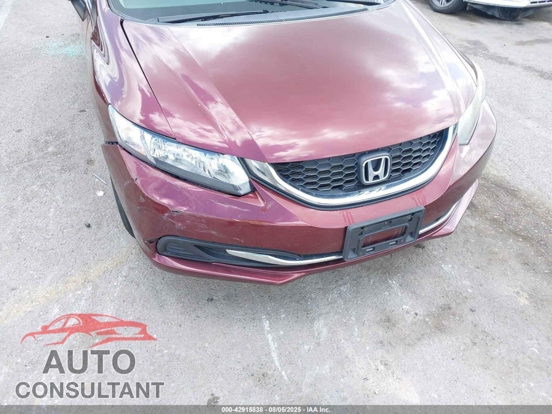 HONDA CIVIC 2013 - 19XFB2F51DE071952
