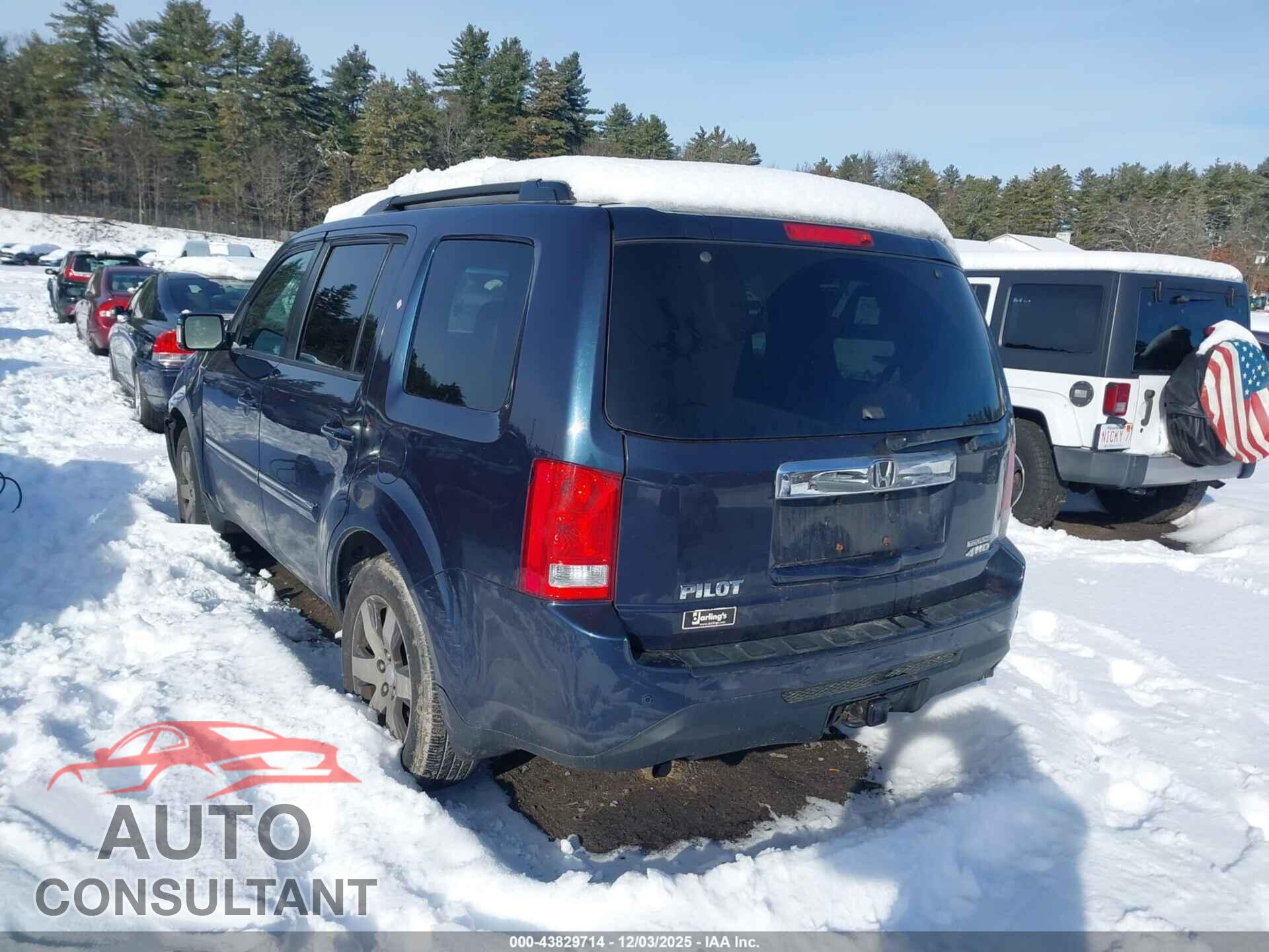 HONDA PILOT 2012 - 5FNYF4H91CB065232