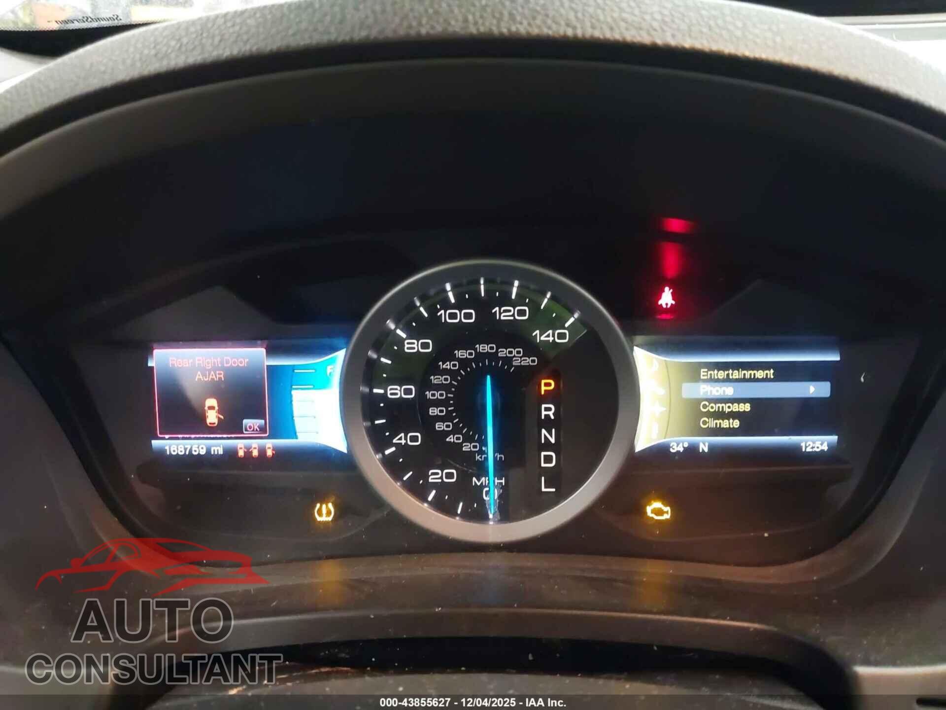 FORD EXPLORER 2012 - 1FMHK7D91CGA44451