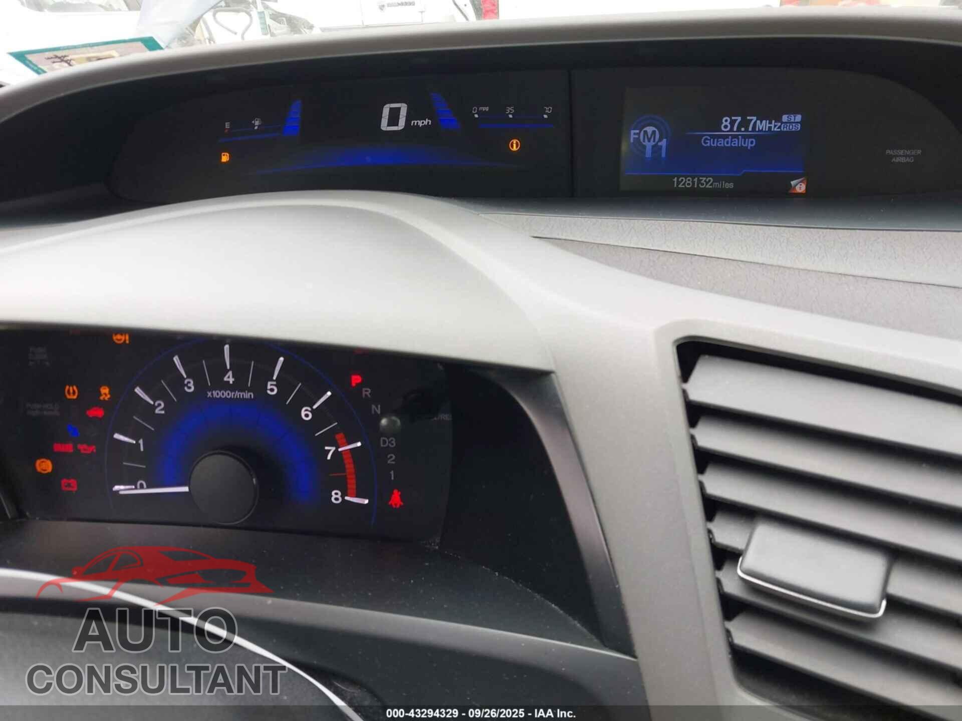 HONDA CIVIC 2012 - 19XFB2F51CE361994