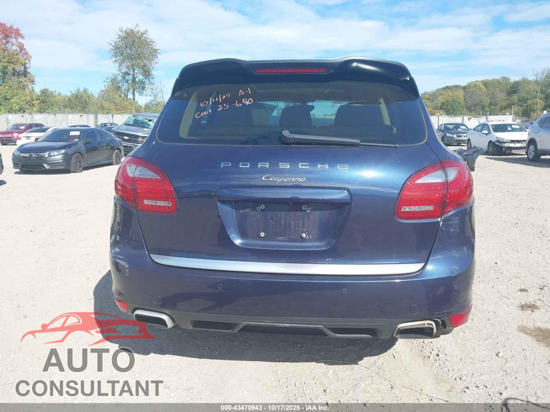 PORSCHE CAYENNE 2012 - WP1AA2A2XCLA00862