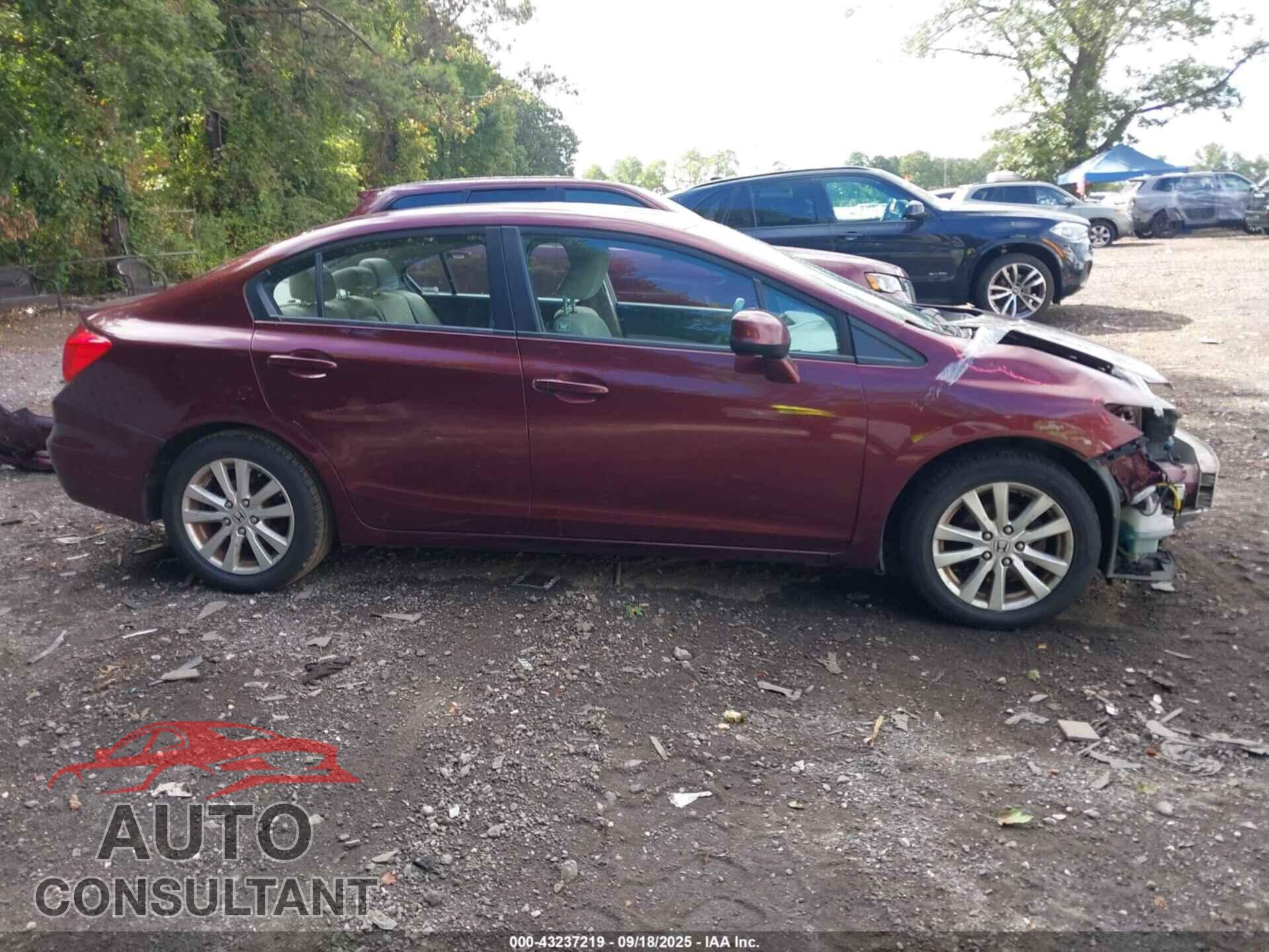 HONDA CIVIC 2012 - 19XFB2F87CE340755