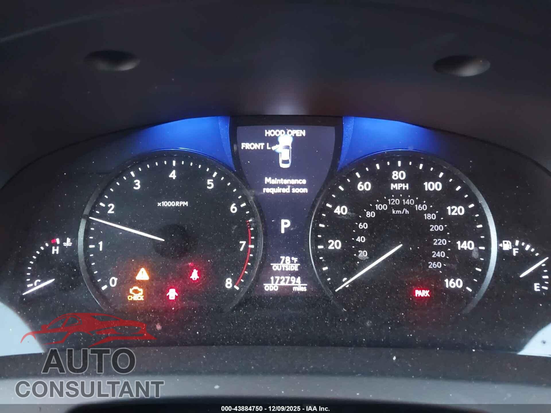 LEXUS LS 460 2013 - JTHBL5EF5D5123732